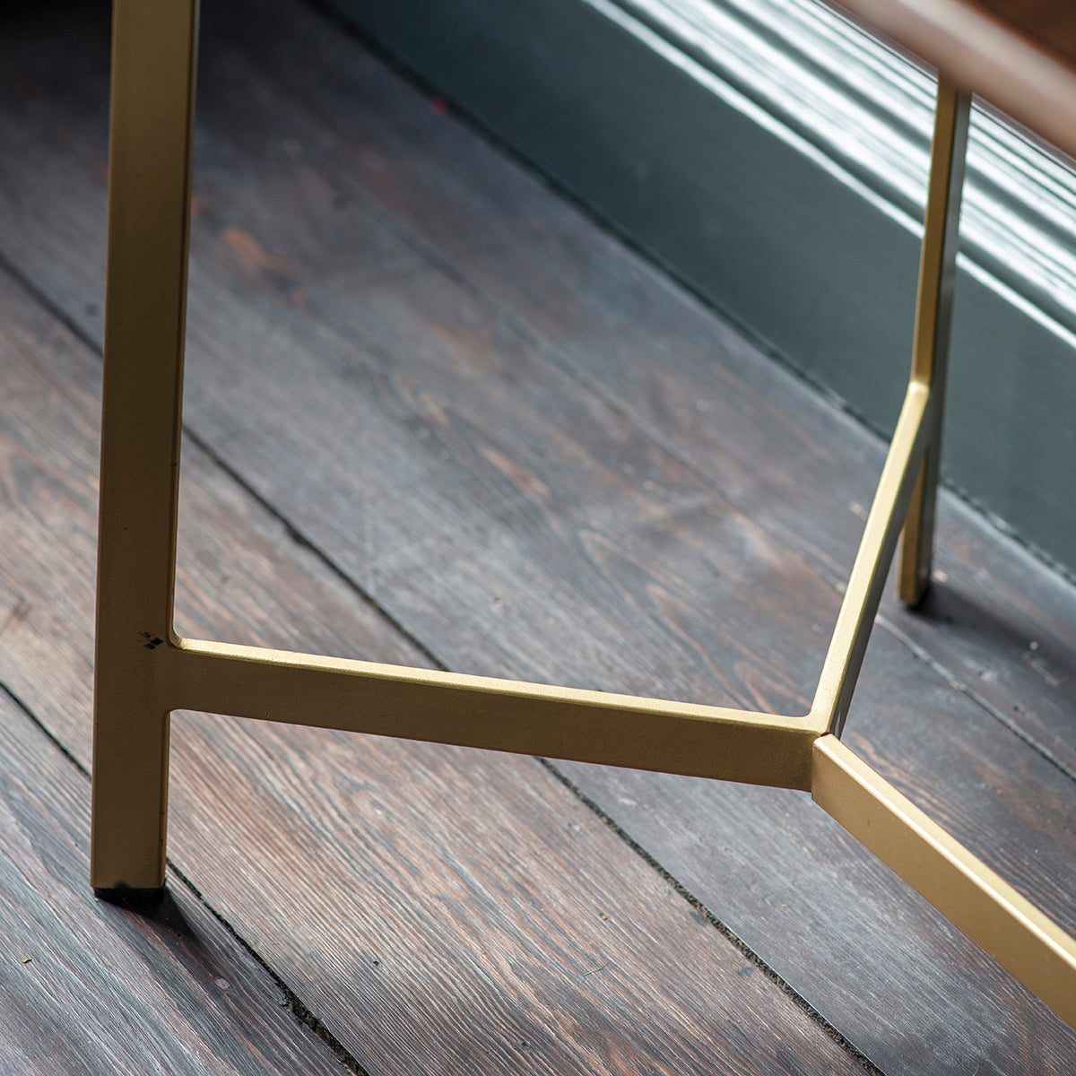 Tate Bar Cabinet Brown / Gold