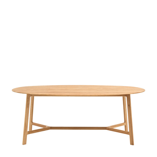 Madrid Oval Dining Table Oak