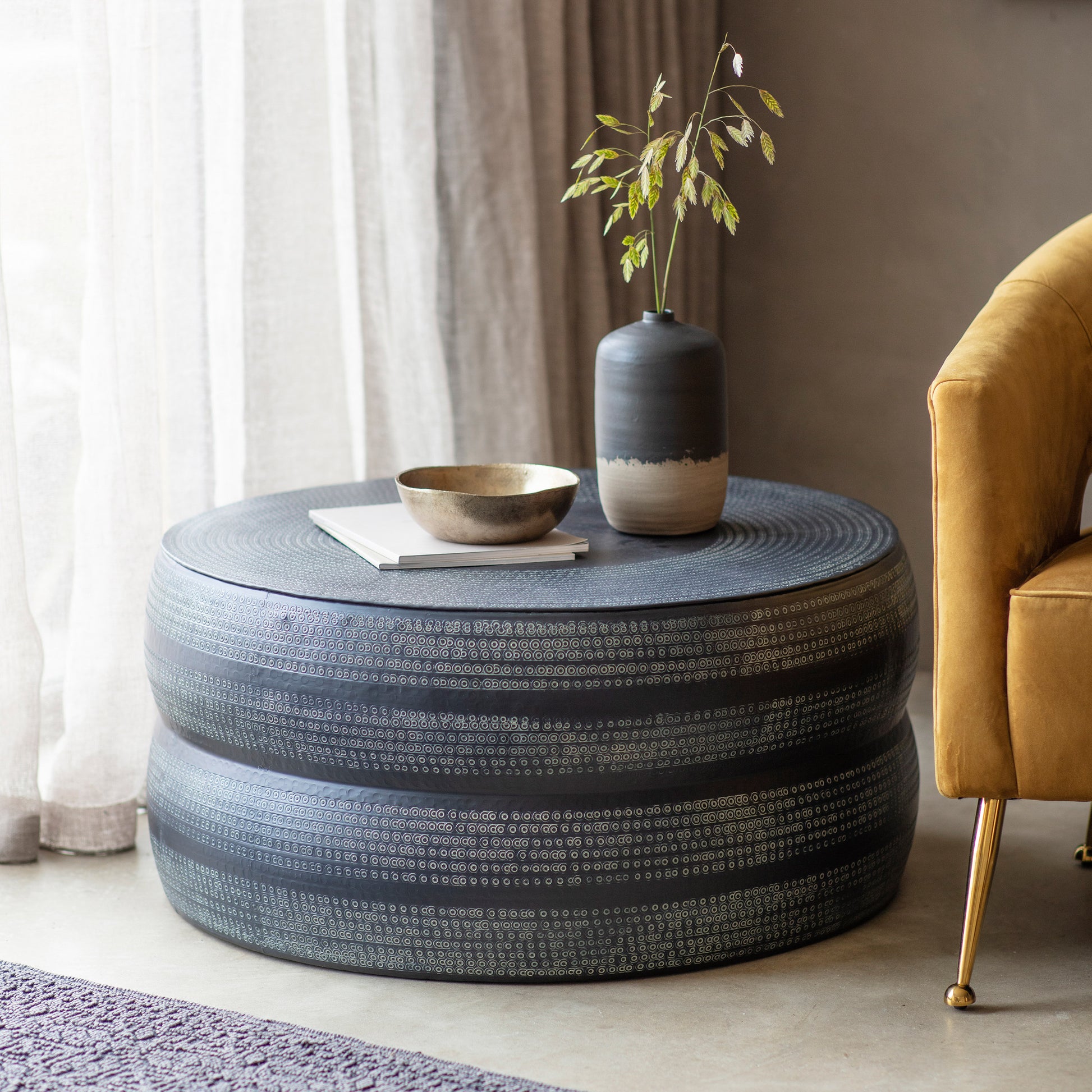 Rai Coffee Table Antique Charcoal
