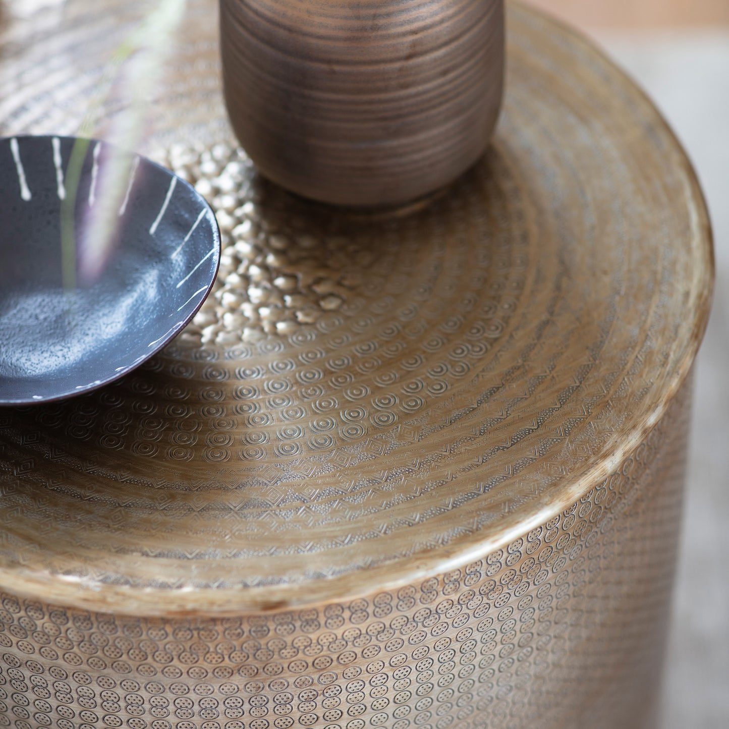 Ashta Side Table Antique Brass