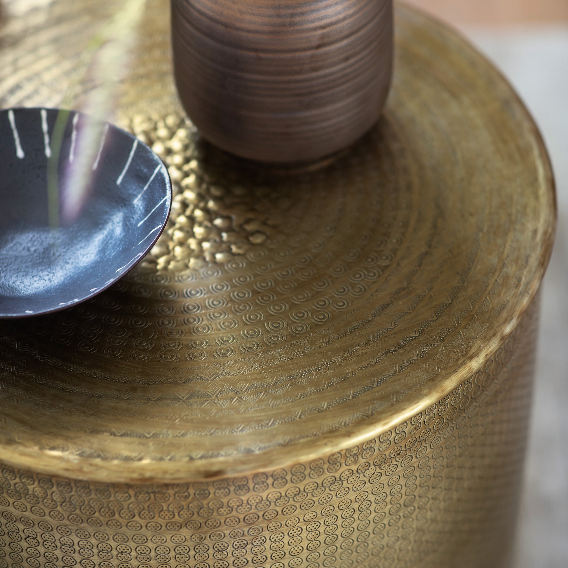 Ashta Side Table Antique Brass