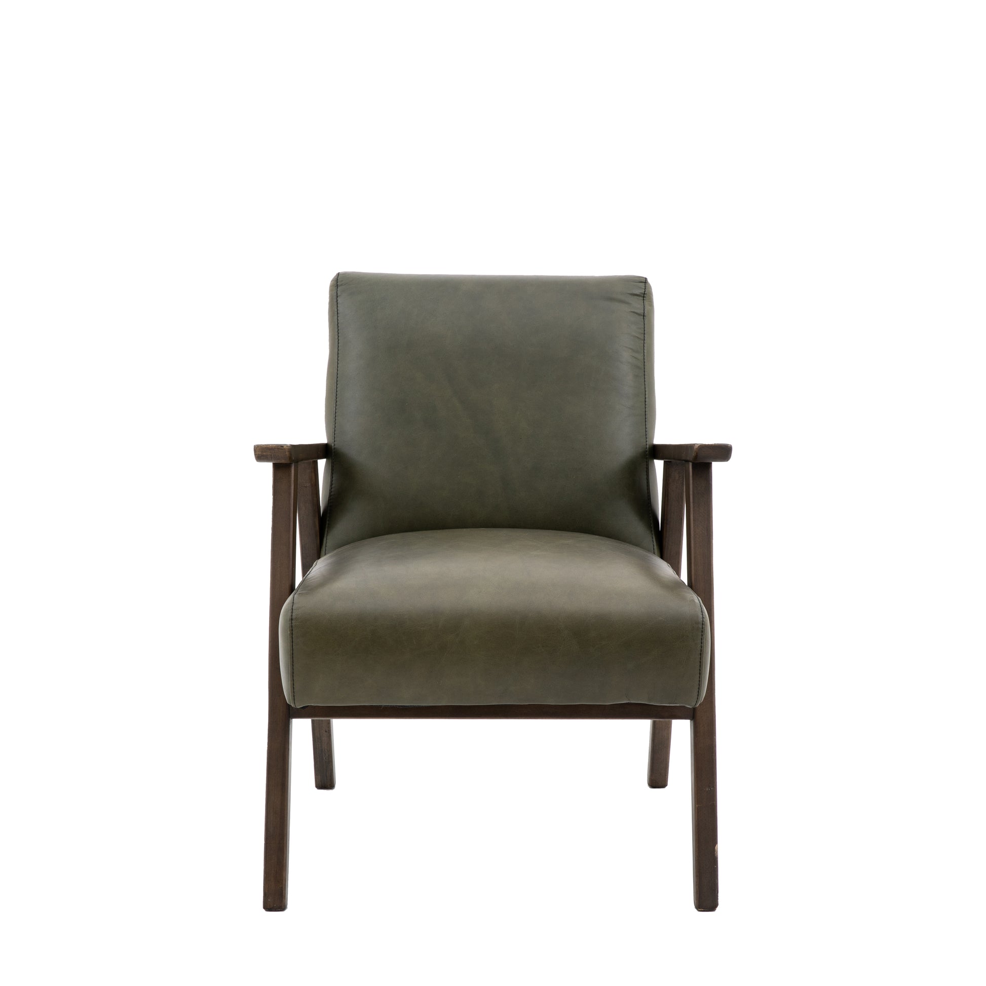 Neyland Armchair Heritage Green Leather