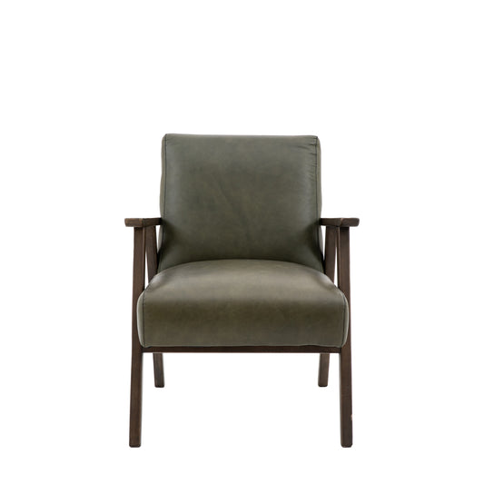 Neyland Armchair Heritage Green Leather