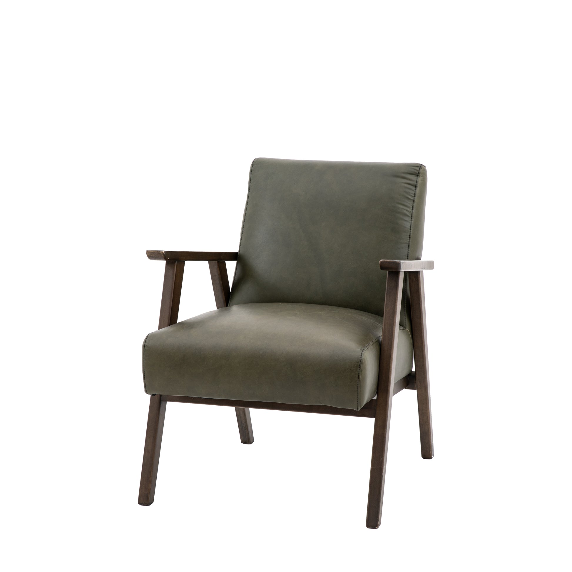 Neyland Armchair Heritage Green Leather