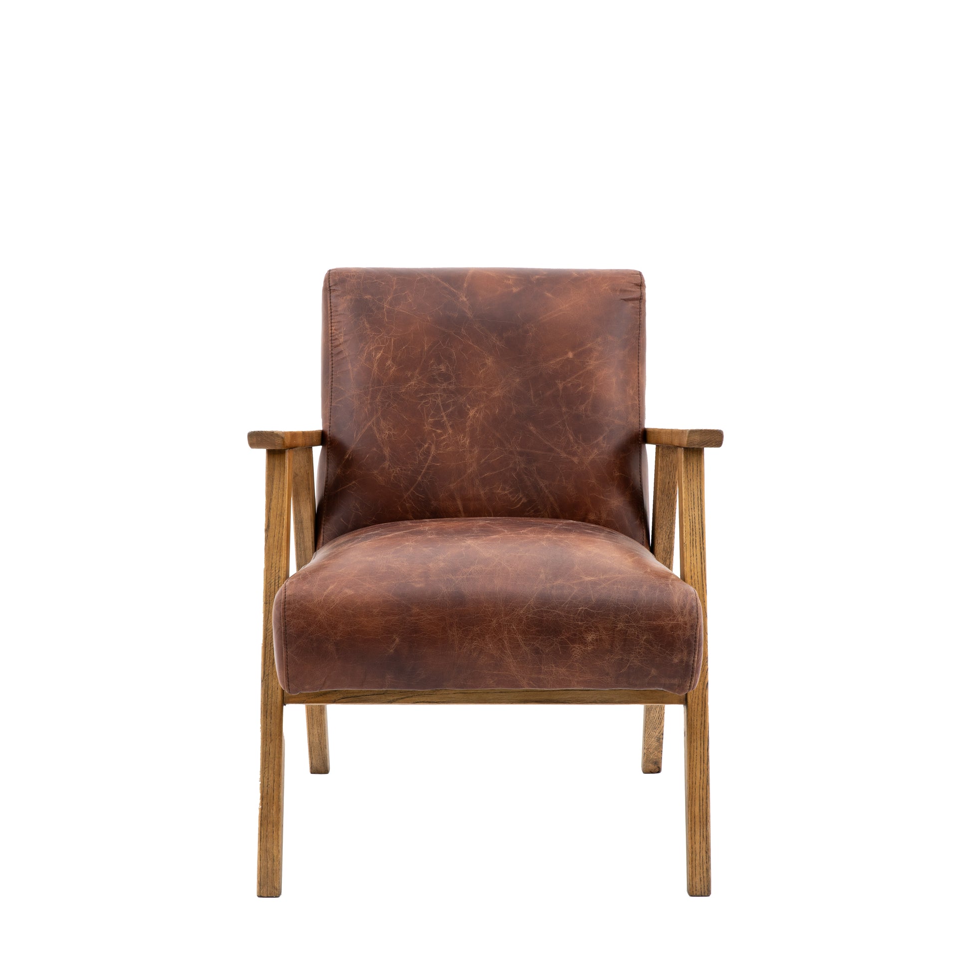 Neyland Armchair Vintage Brown Leather