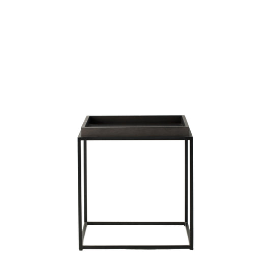 Forden Tray Side Table Black