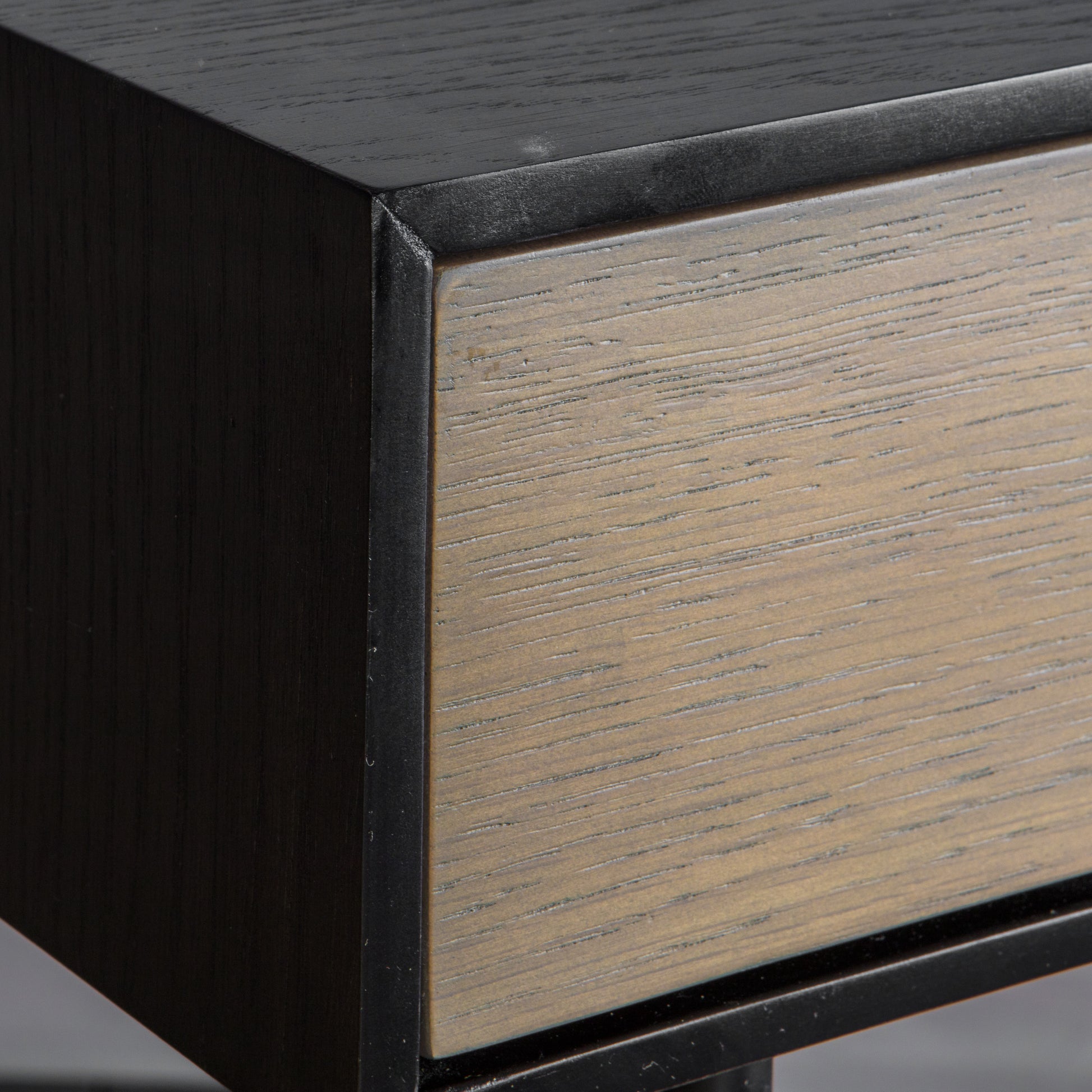 Carbury 2 Drawer Console Table Black / Natural