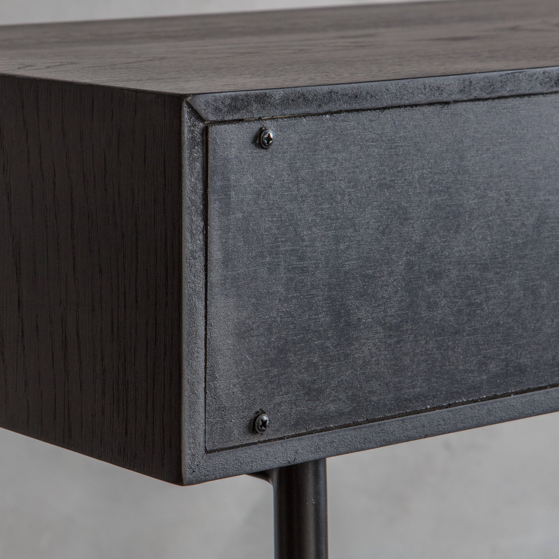 Carbury 2 Drawer Console Table Black / Natural