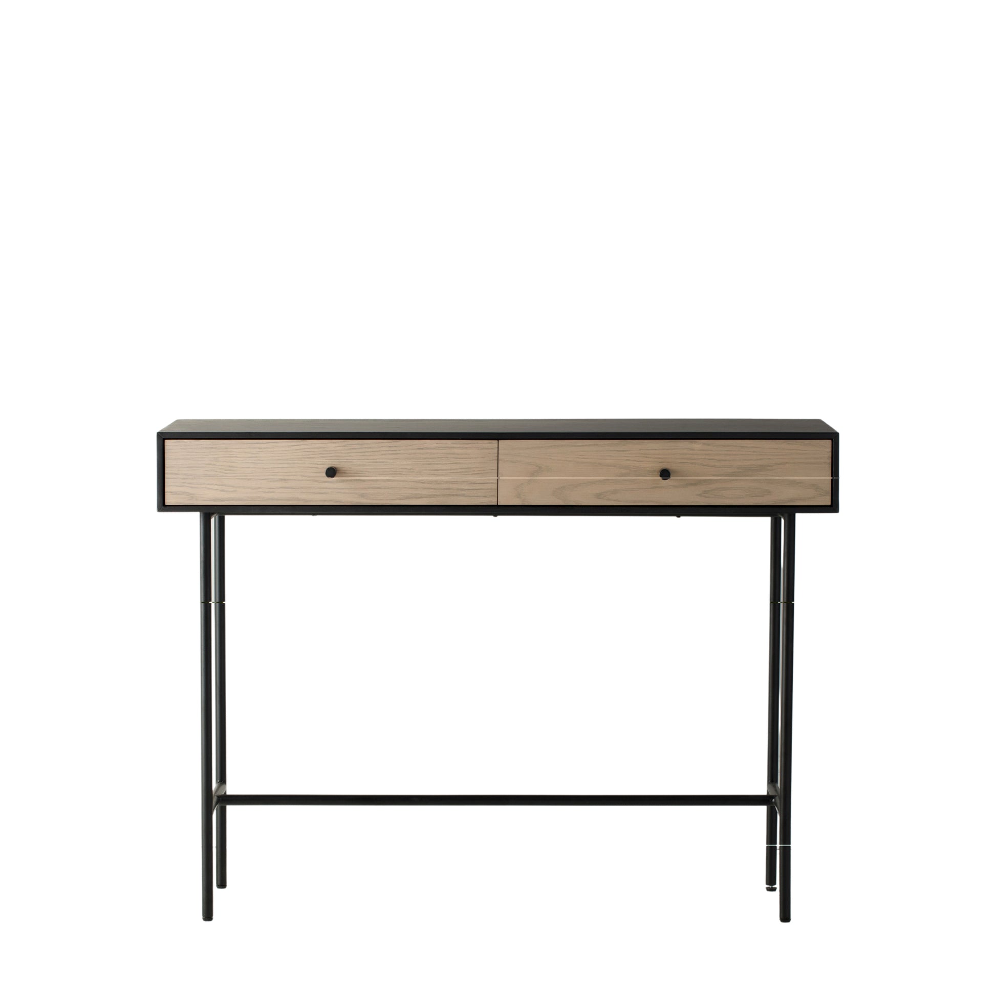 Carbury 2 Drawer Console Table Black / Natural