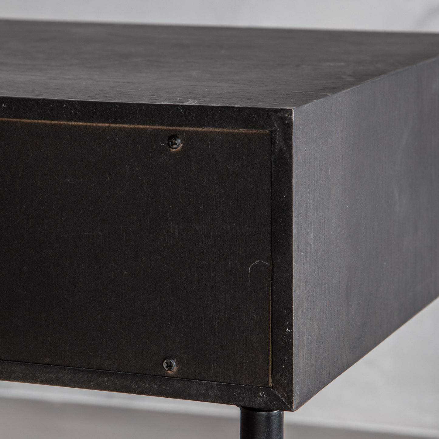 Carbury 1 Drawer Bedside Table Black / Natural