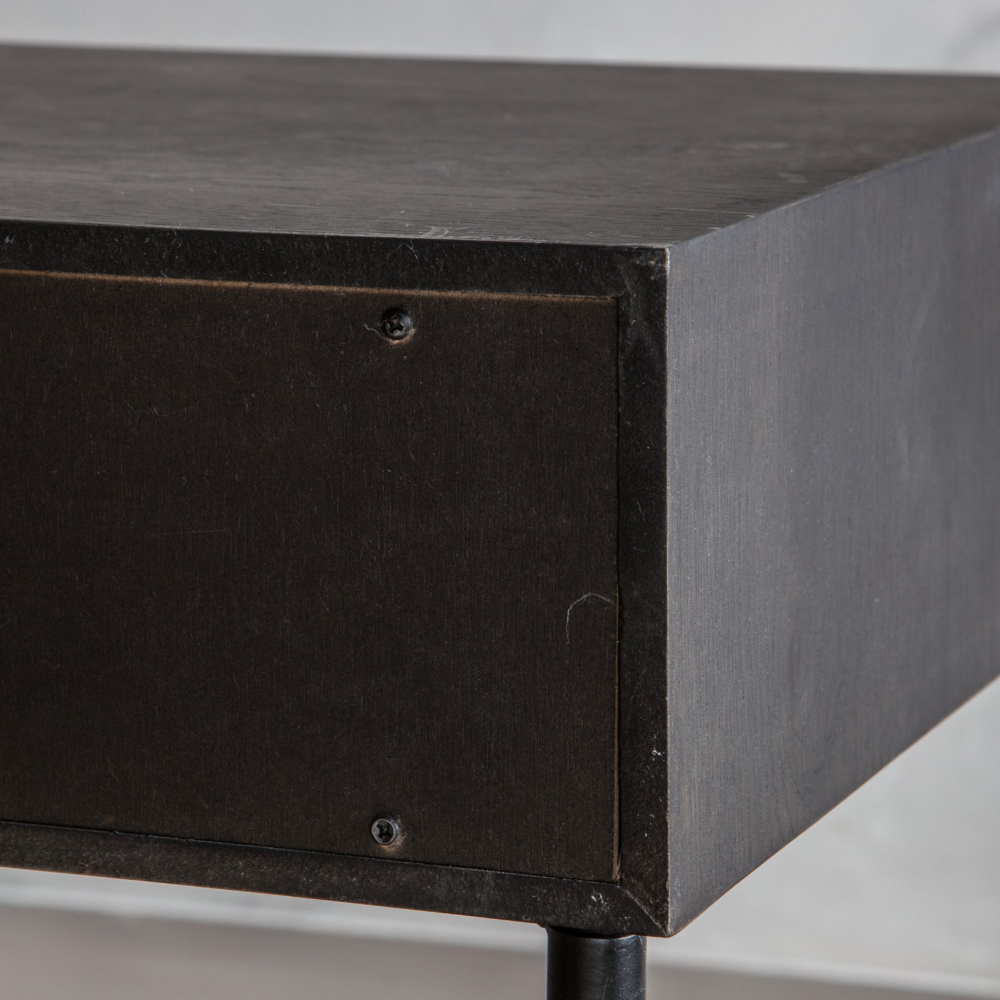 Carbury 1 Drawer Bedside Table Black / Natural