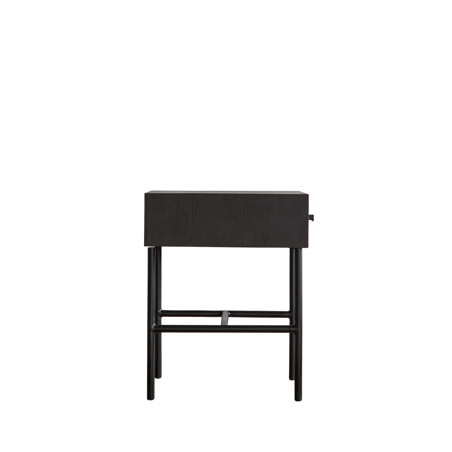 Carbury 1 Drawer Bedside Table Black / Natural
