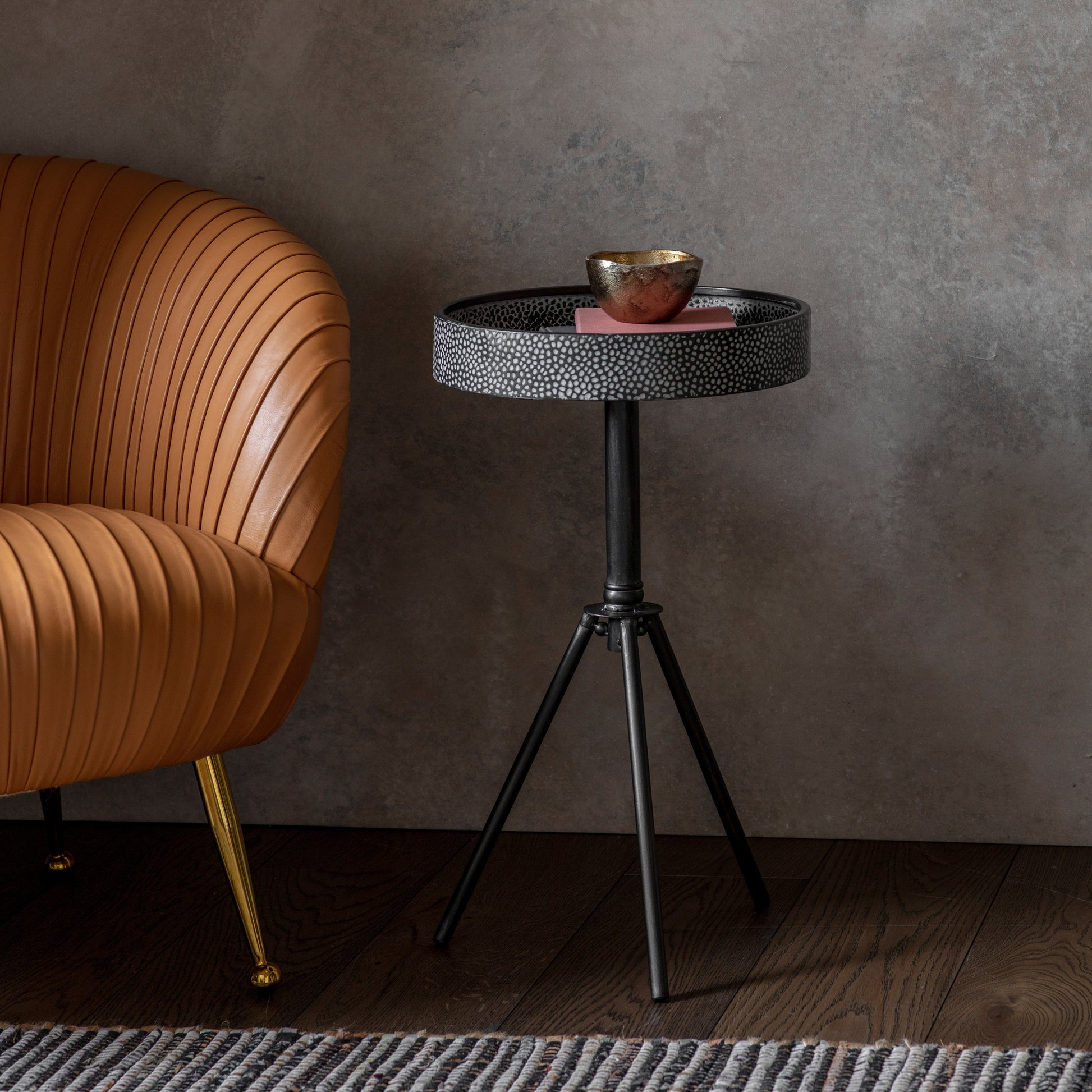 Pilson Side Table Antique Black