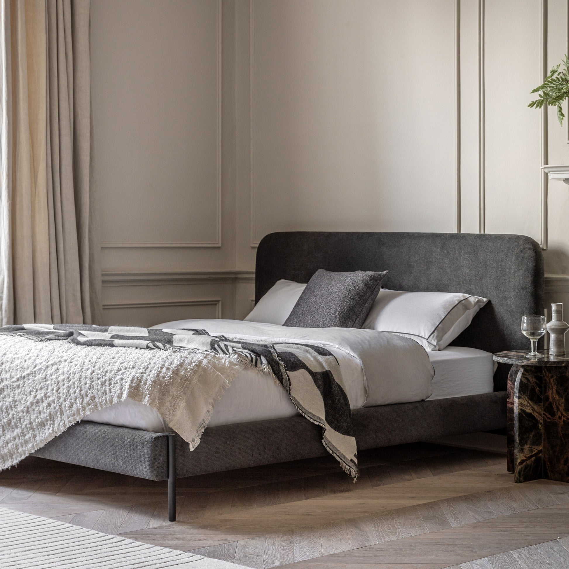 Oslo Bed Grey Double