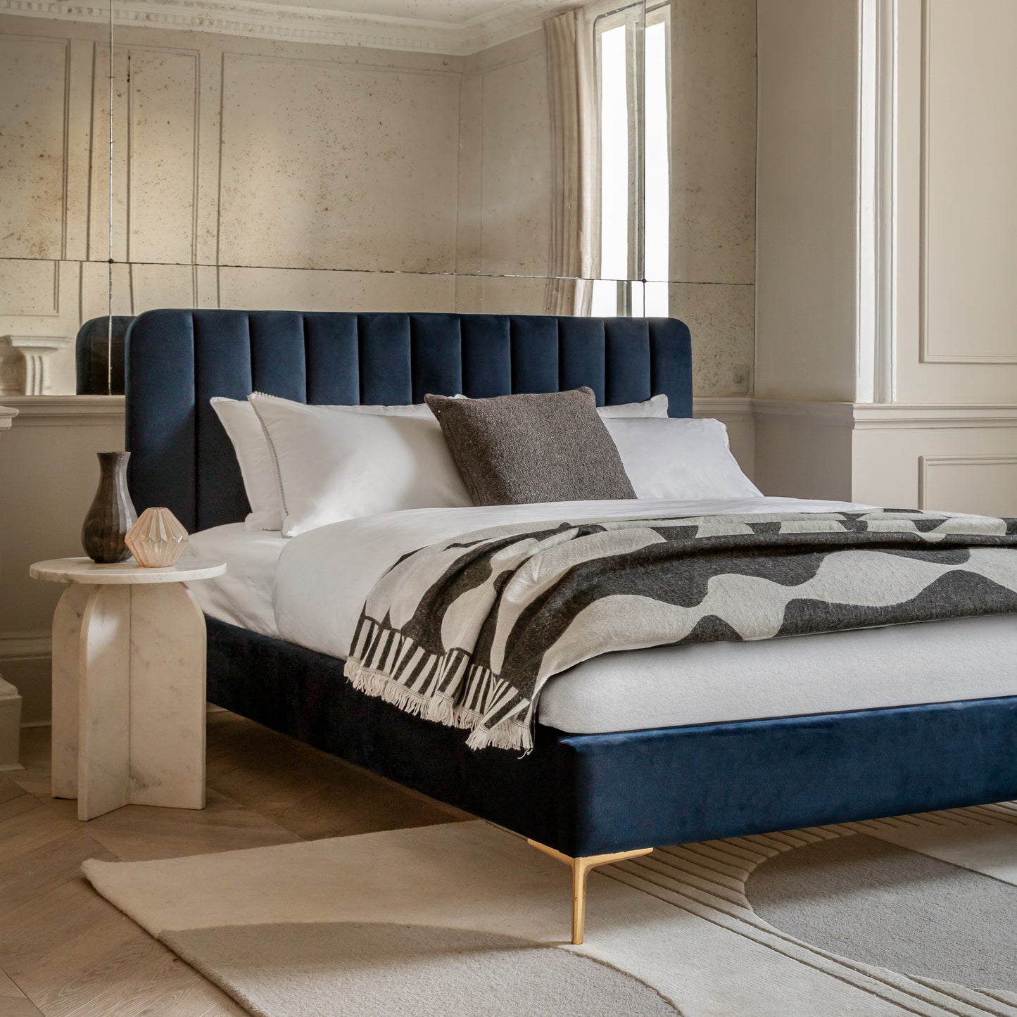 Kensington Bed Indigo Double