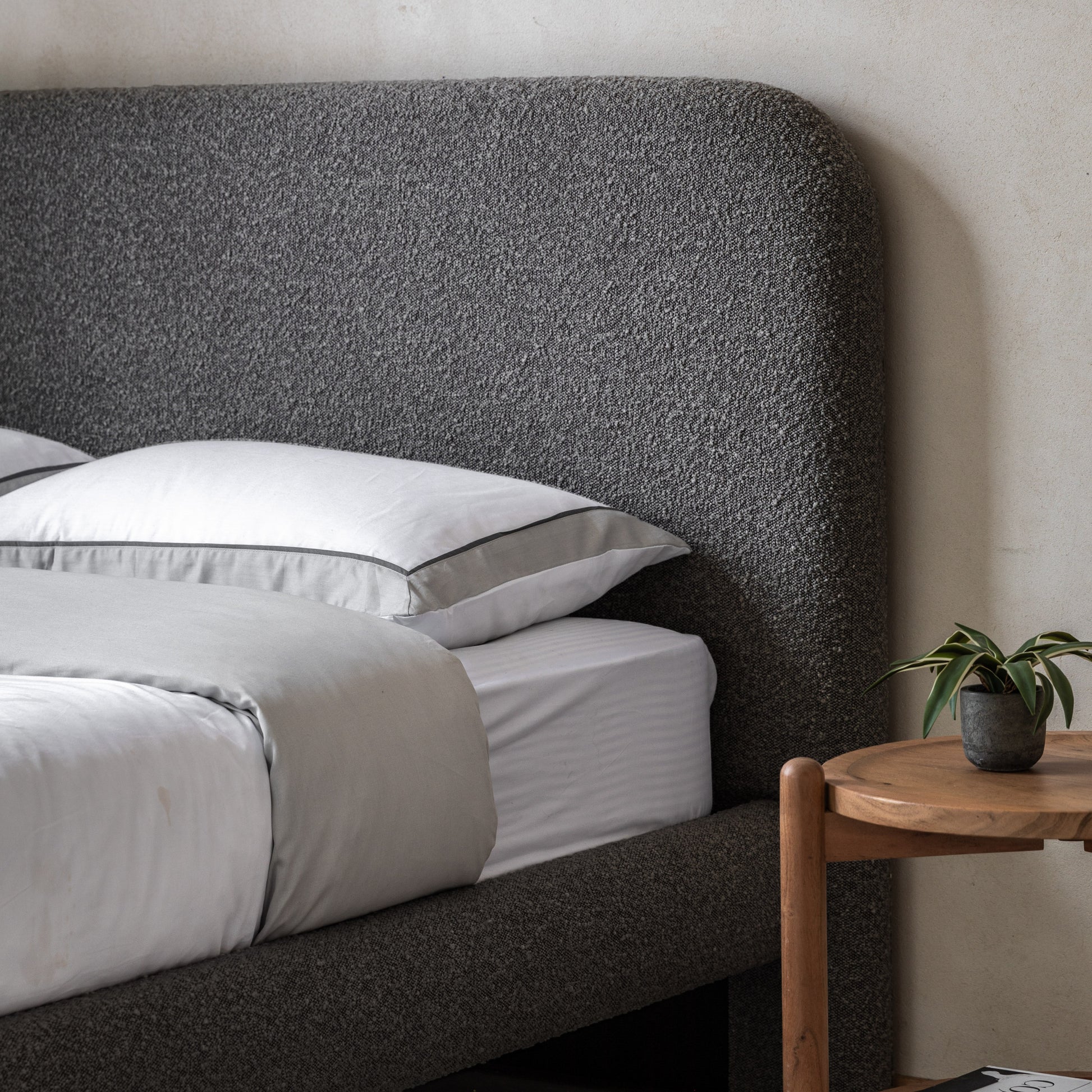 Rabley Bed Charcoal King