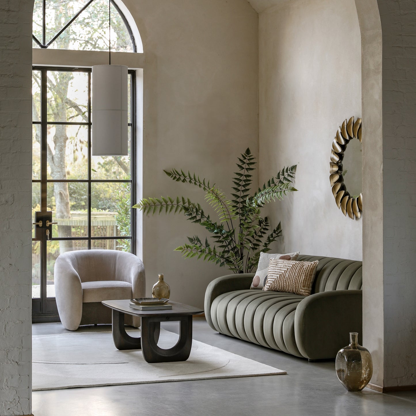 Coste 3 Seater Sofa Moss