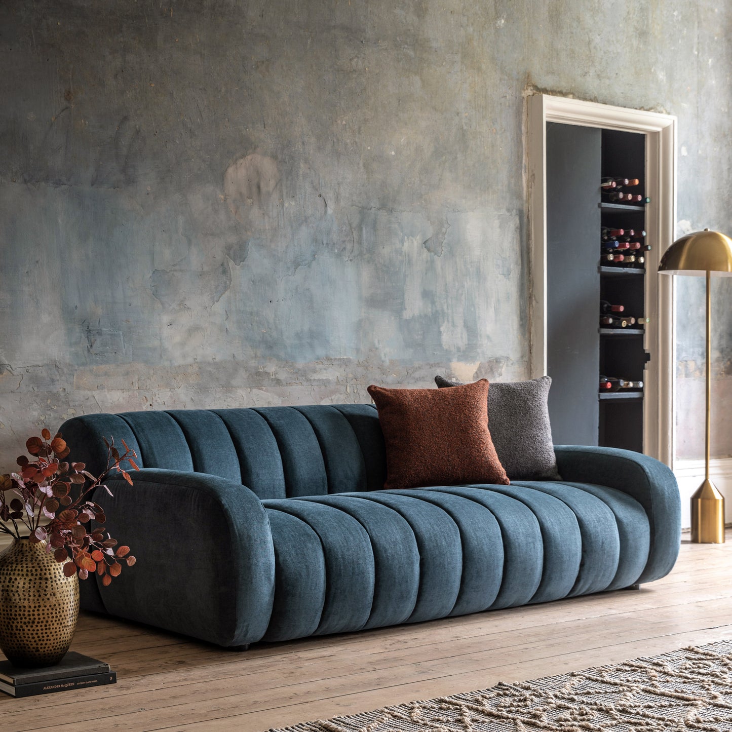 Coste 3 Seater Sofa Dusty Blue