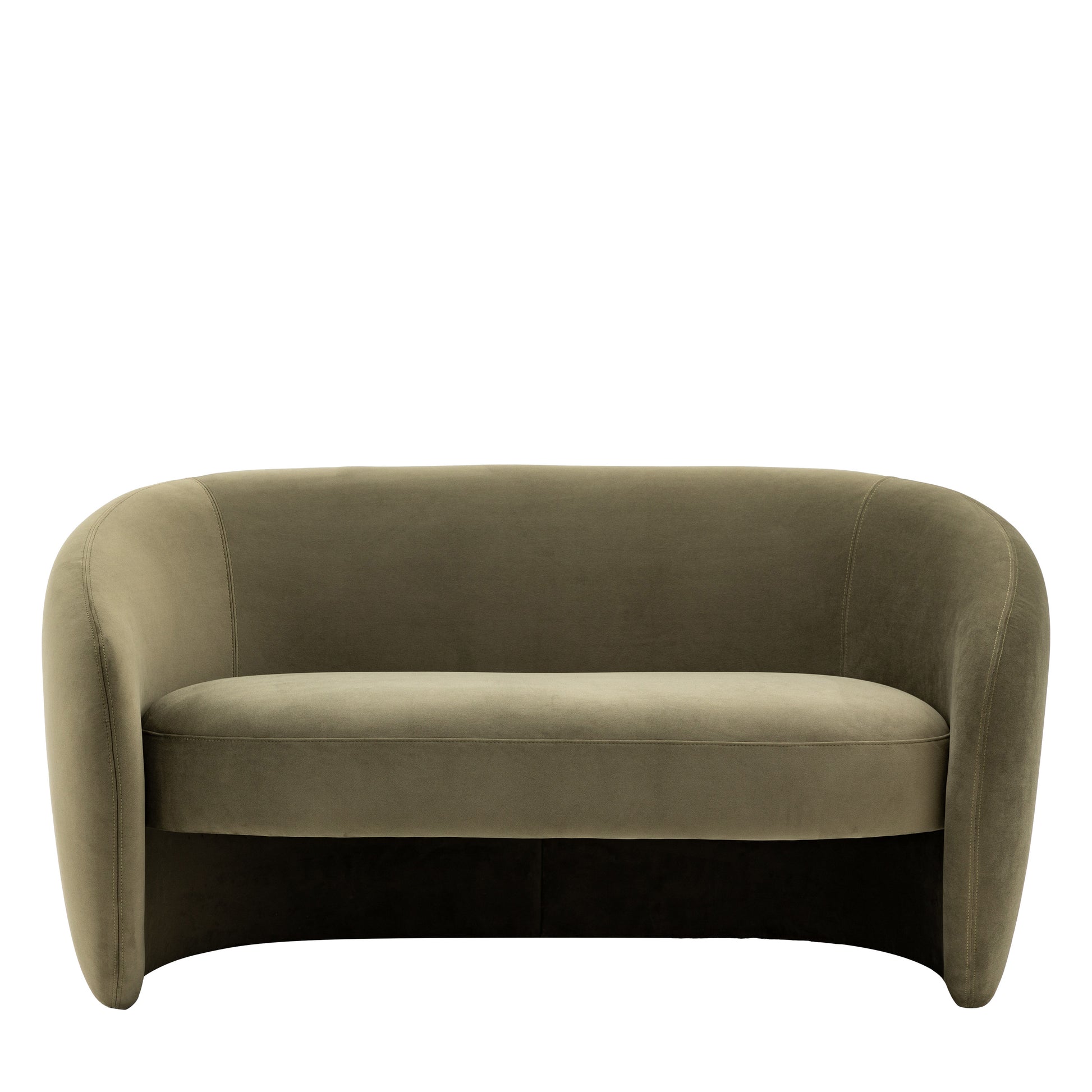 Curvo 2 Seater Sofa Moss Green