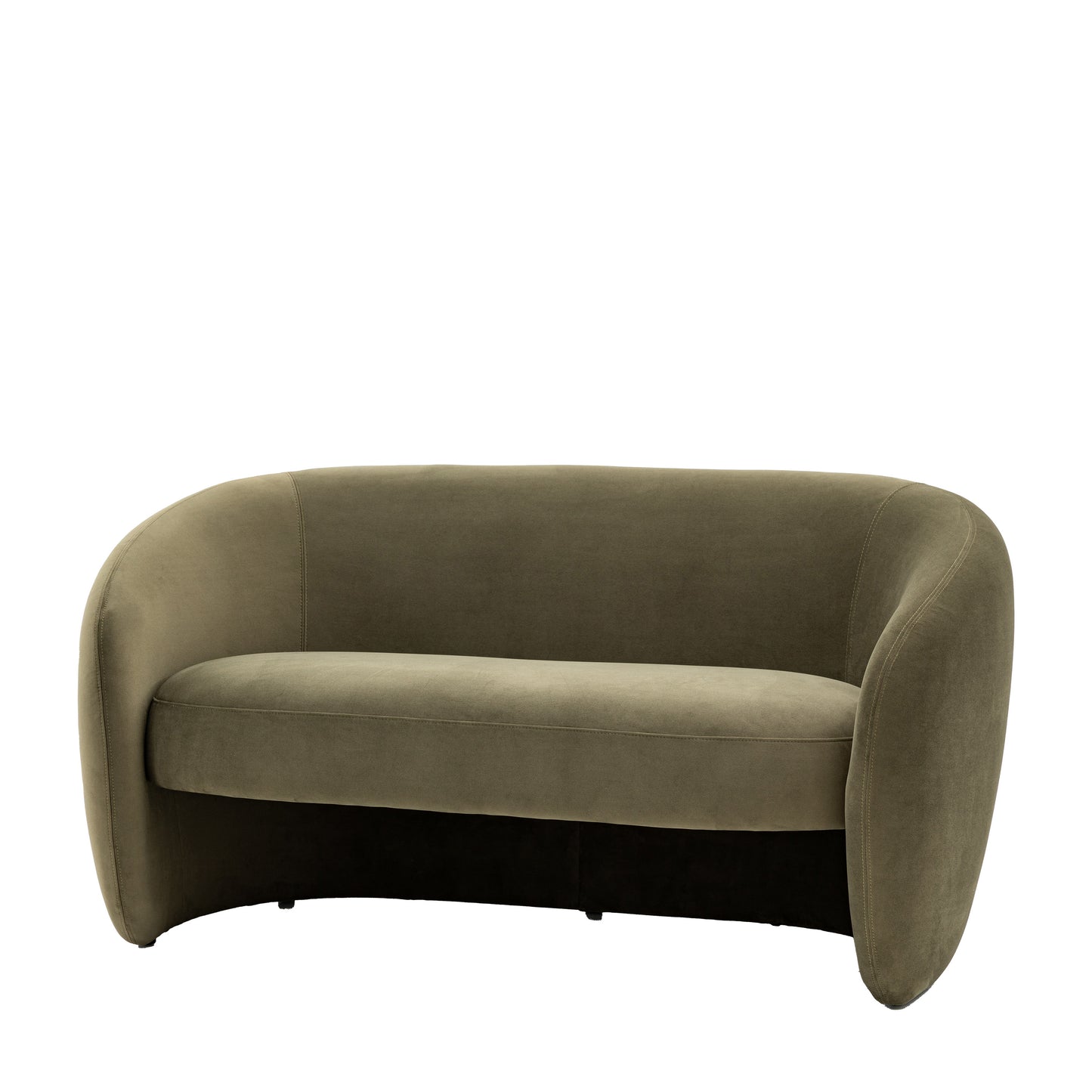 Curvo 2 Seater Sofa Moss Green