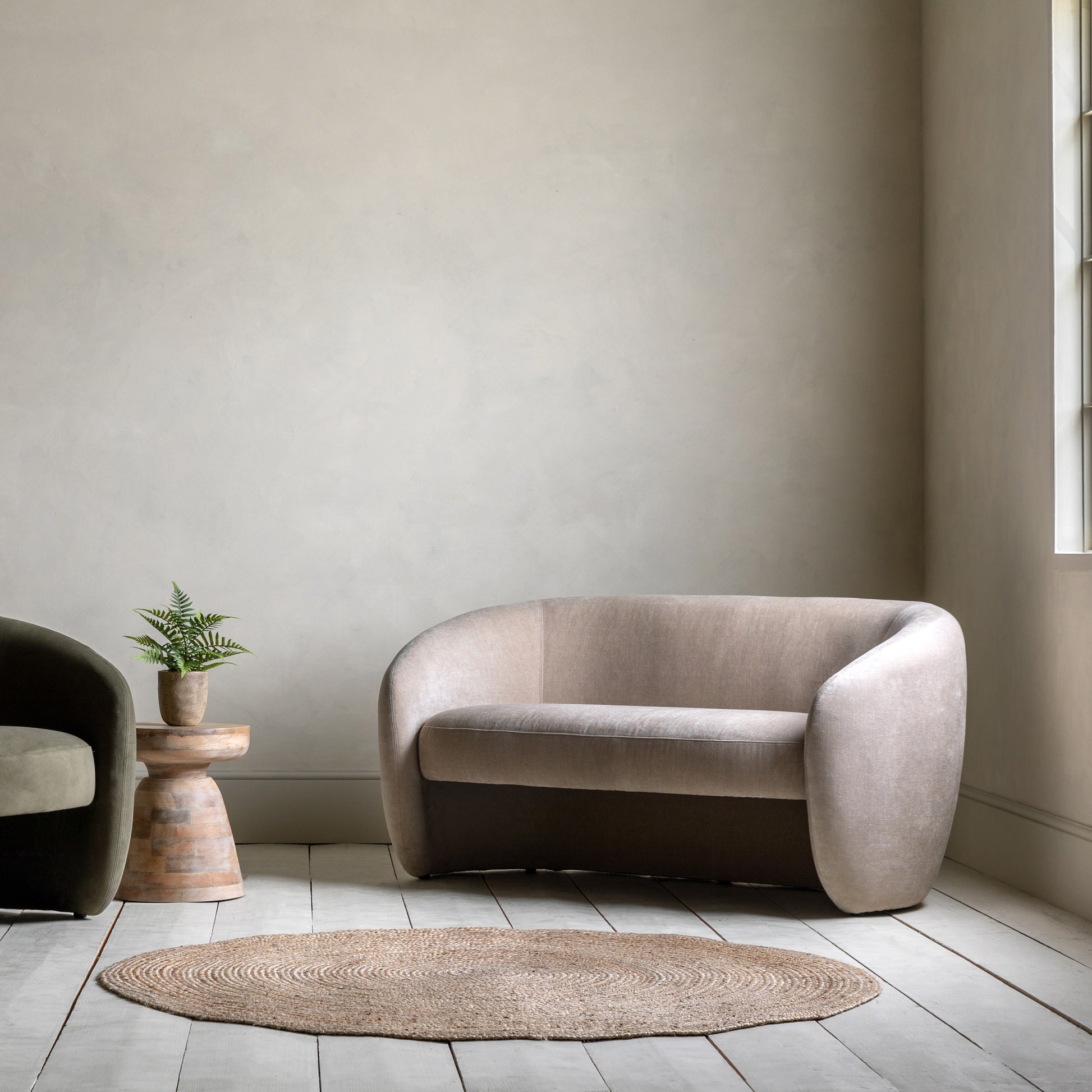Curvo 2 Seater Sofa Cream
