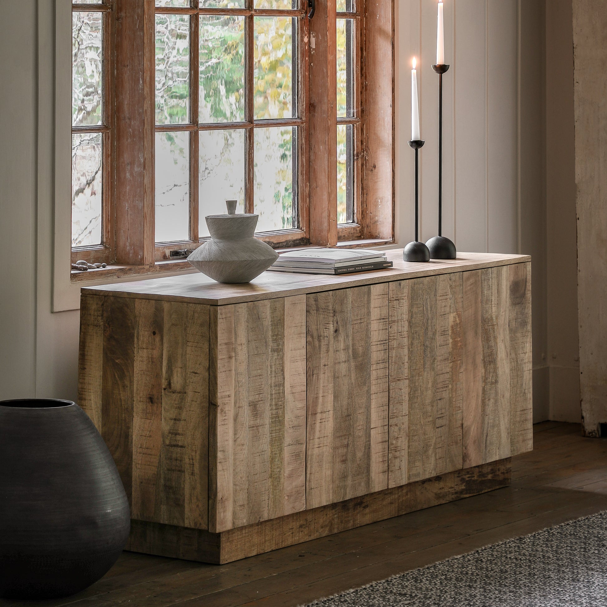 Iowa 4 Door Sideboard Natural