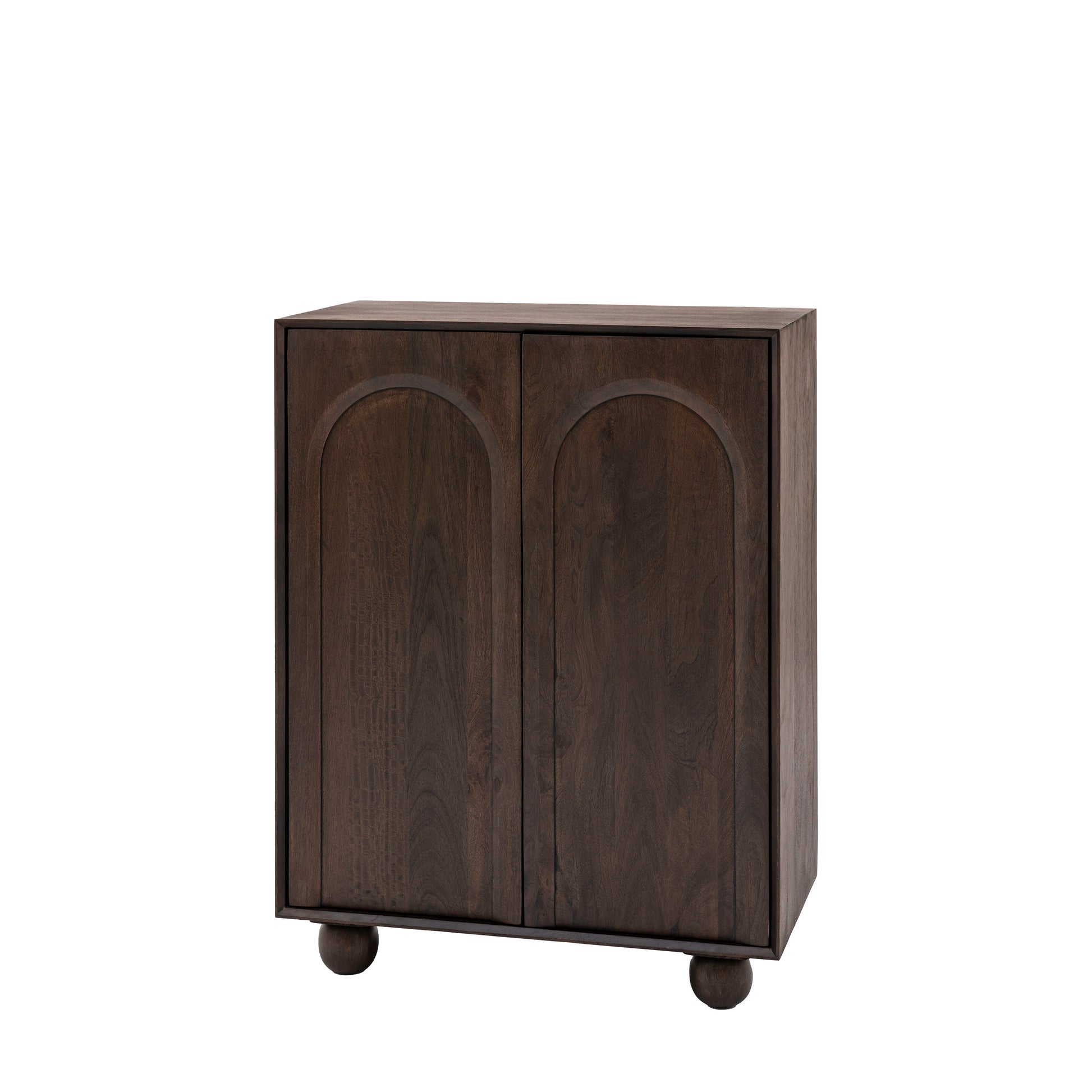 Arc 2 Door Cupboard Walnut