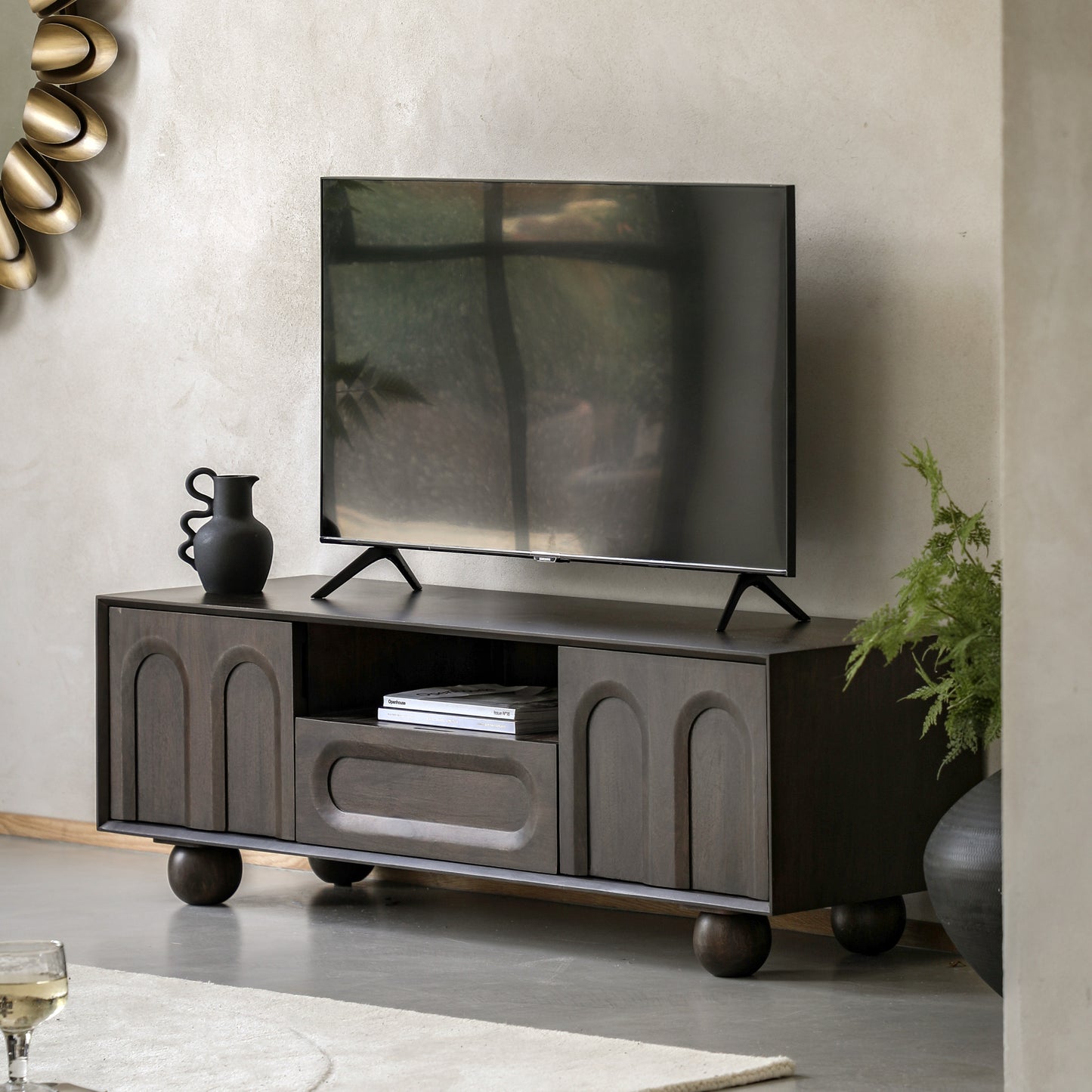 Arc Media Unit Walnut