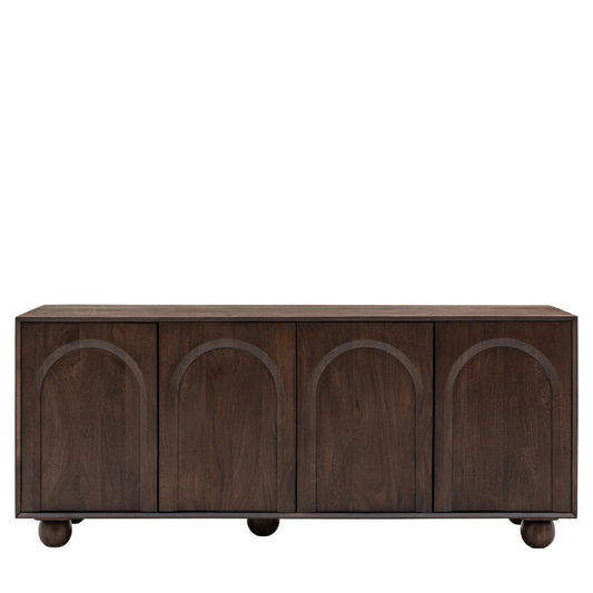 Arc 4 Door Sideboard Walnut