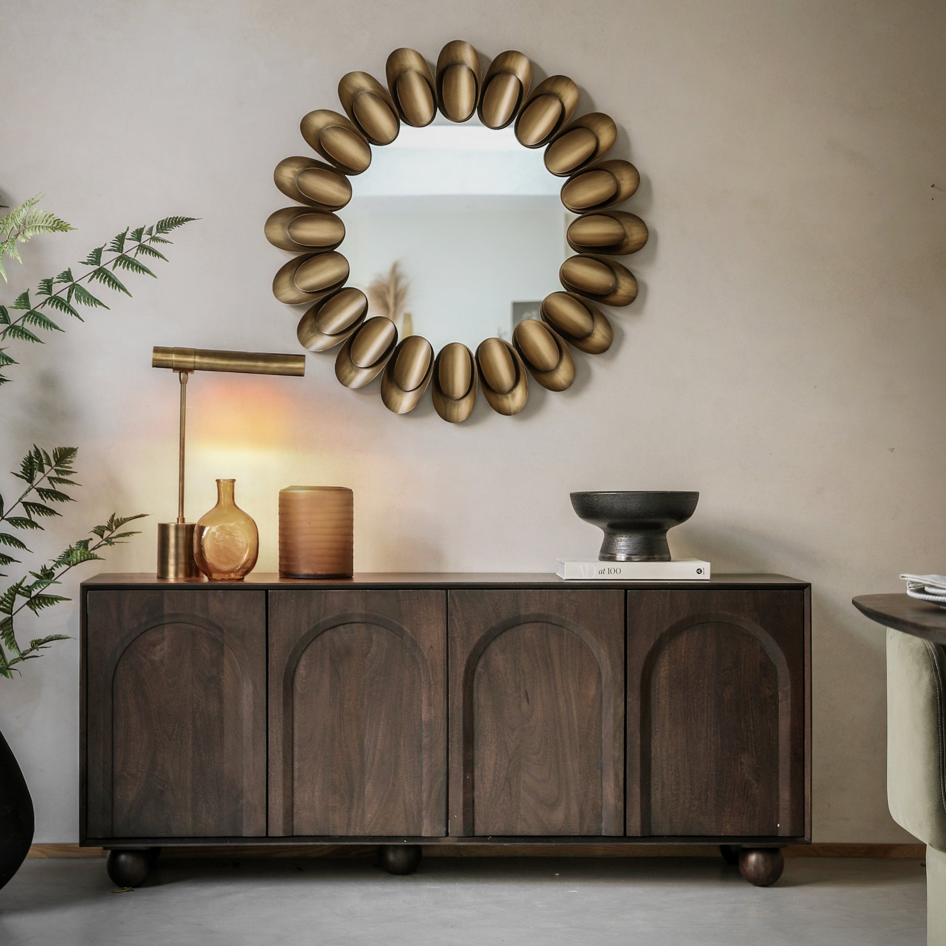 Arc 4 Door Sideboard Walnut