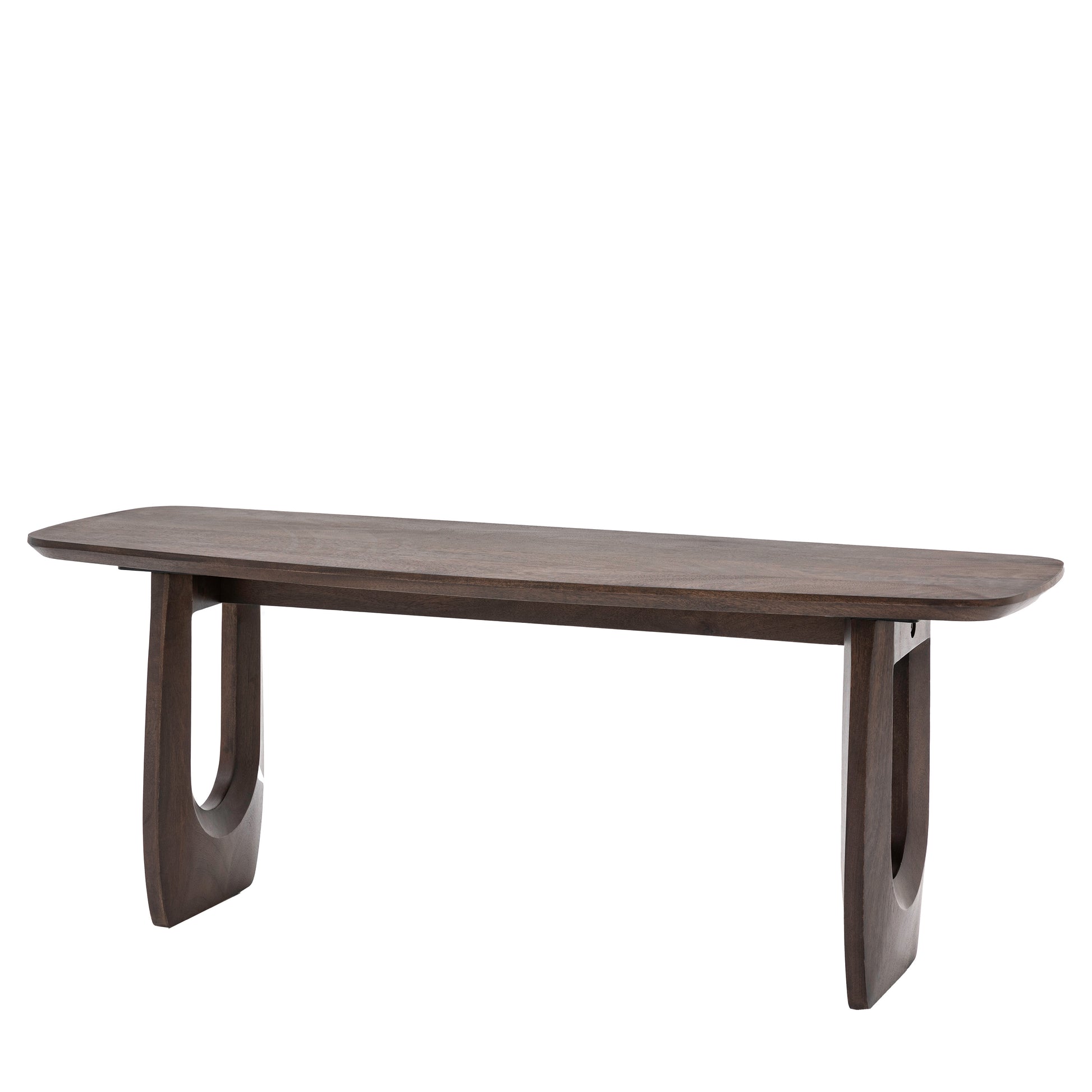 Arc Dining Bench Walnut