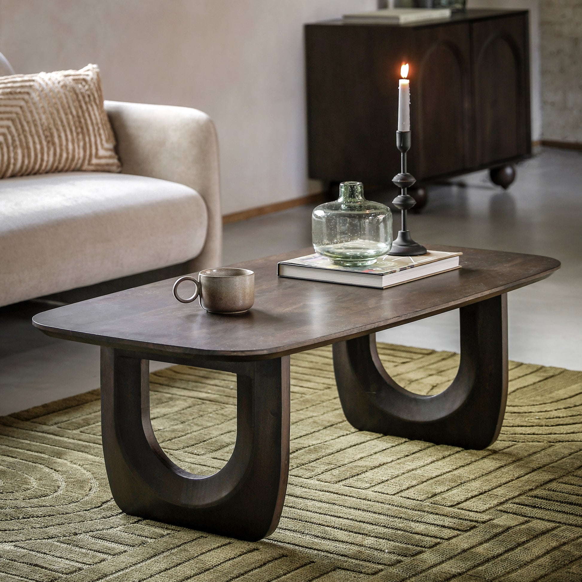 Arc Coffee Table Walnut