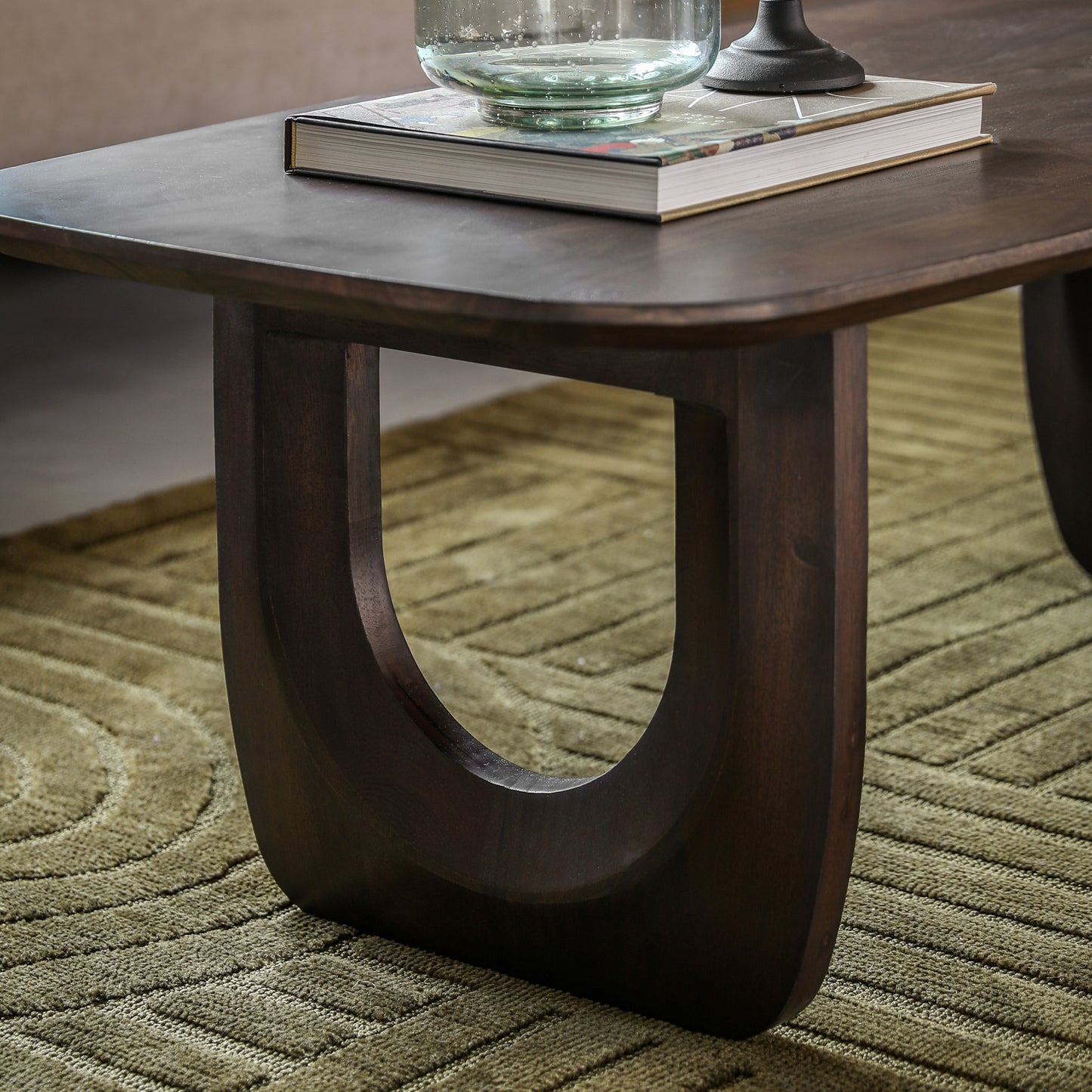 Arc Coffee Table Walnut