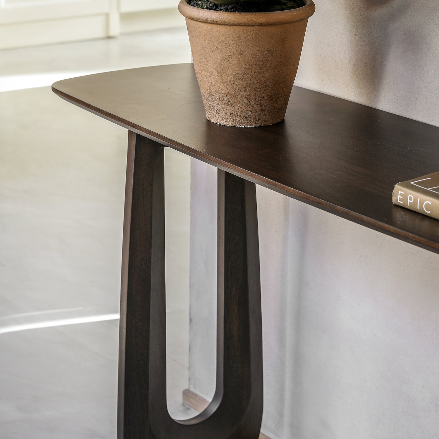 Arc Console Table Walnut