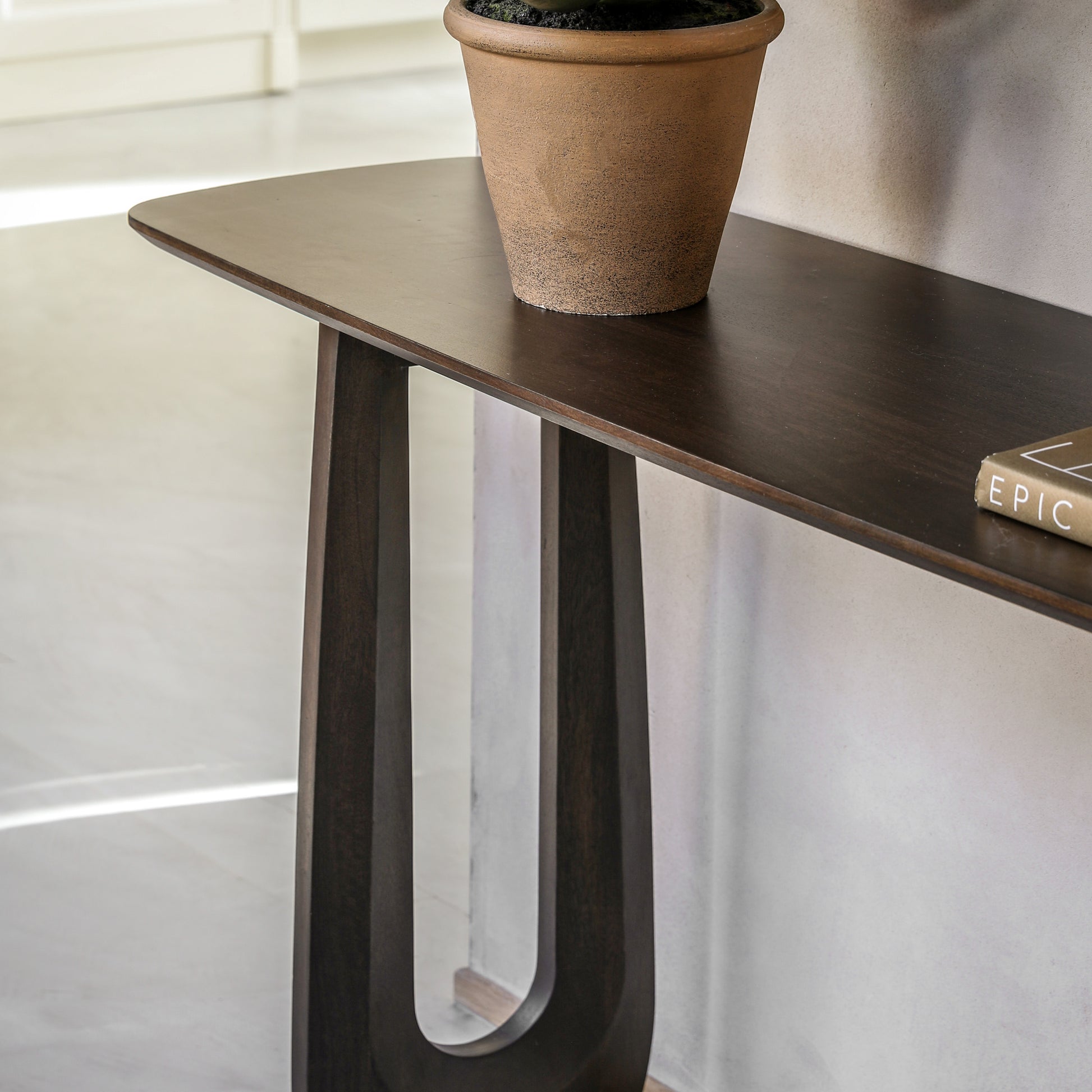 Arc Console Table Walnut