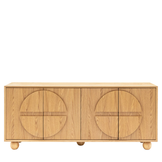 Geo 4 Door Sideboard Natural