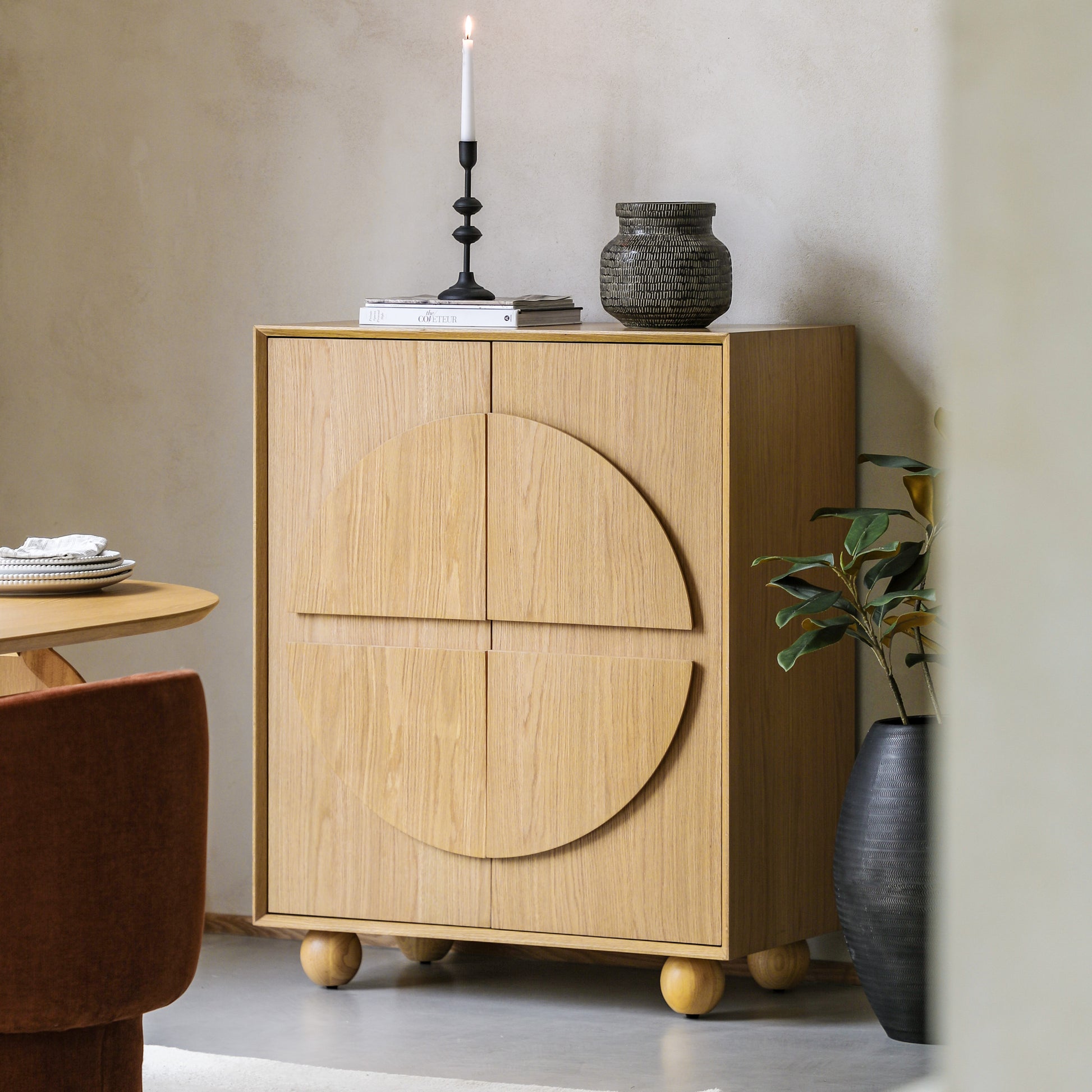 Geo 2 Door Cupboard Natural