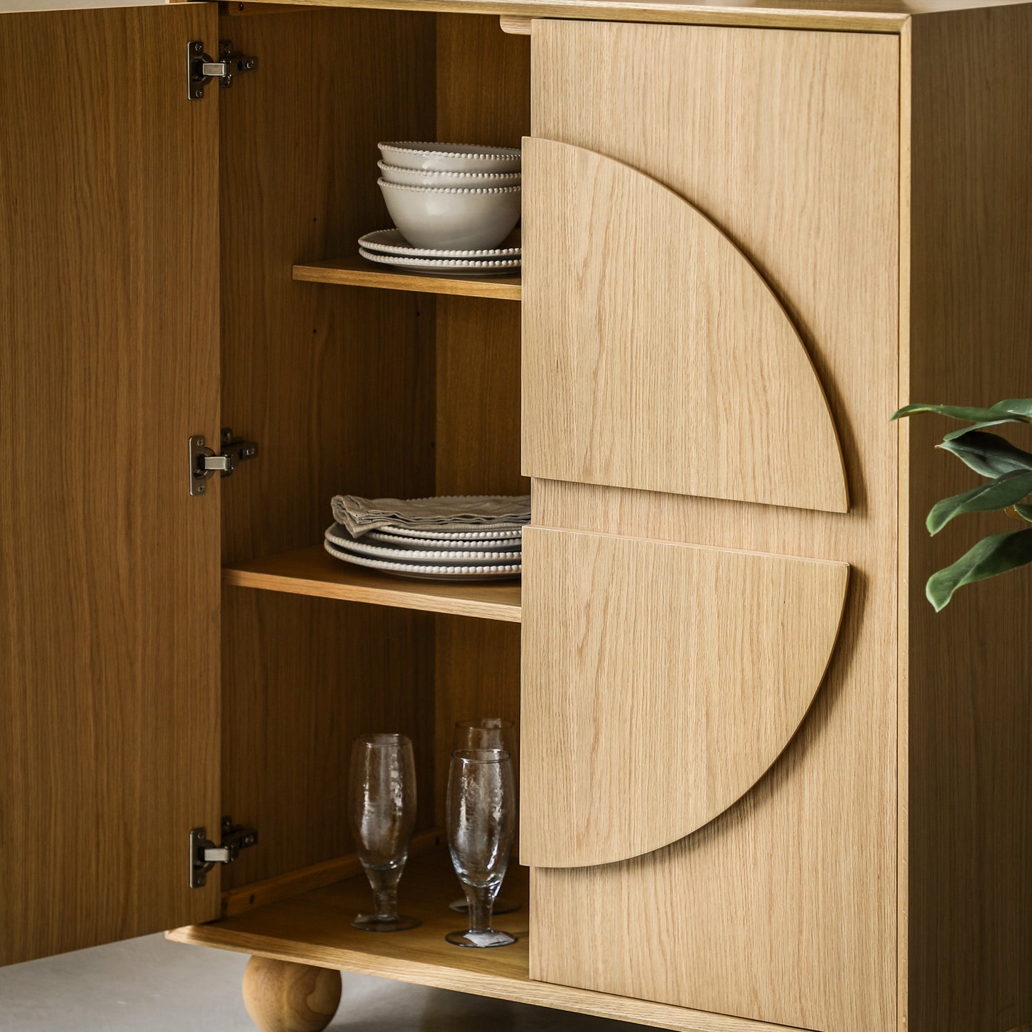 Geo 2 Door Cupboard Natural