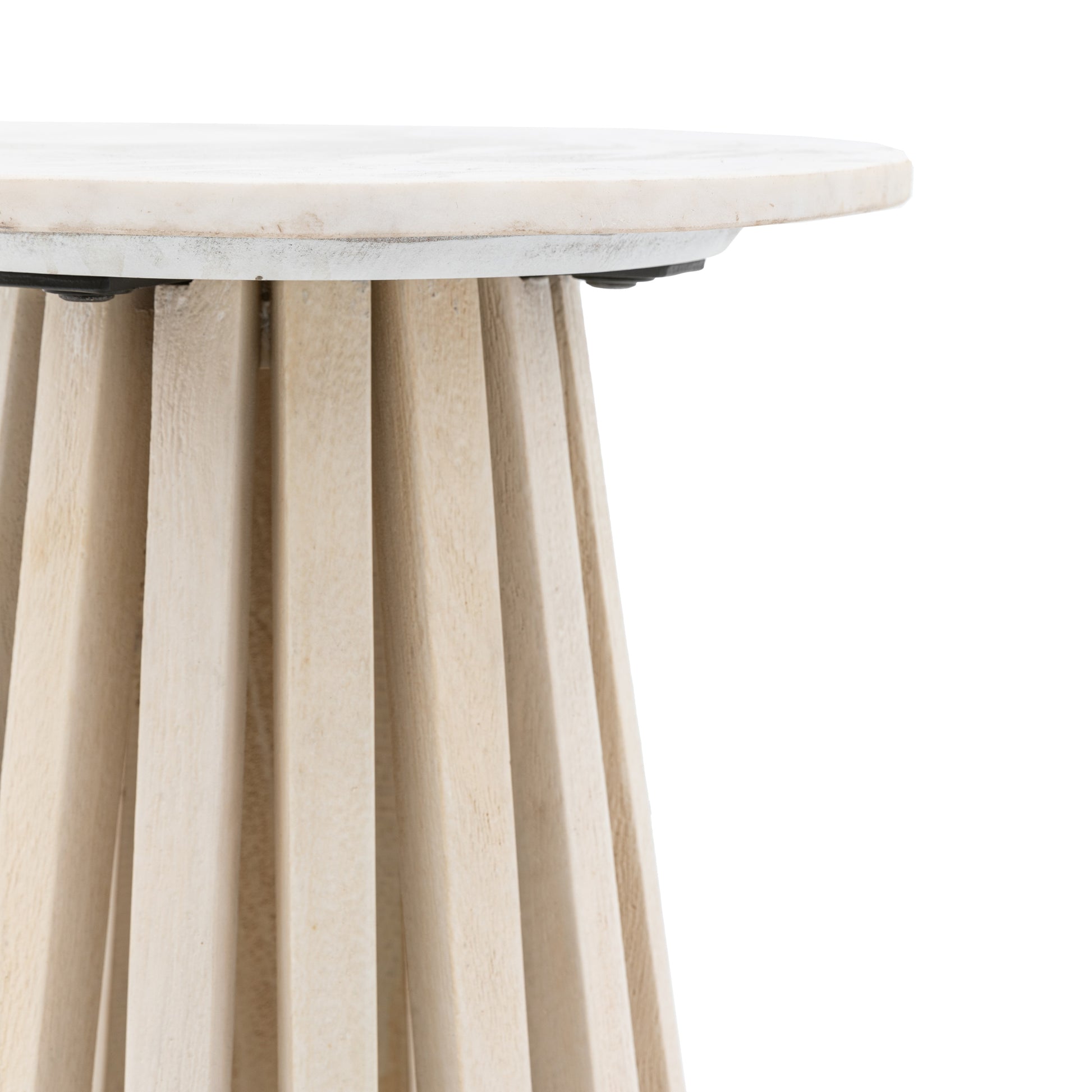Soho Side Table Natural / White