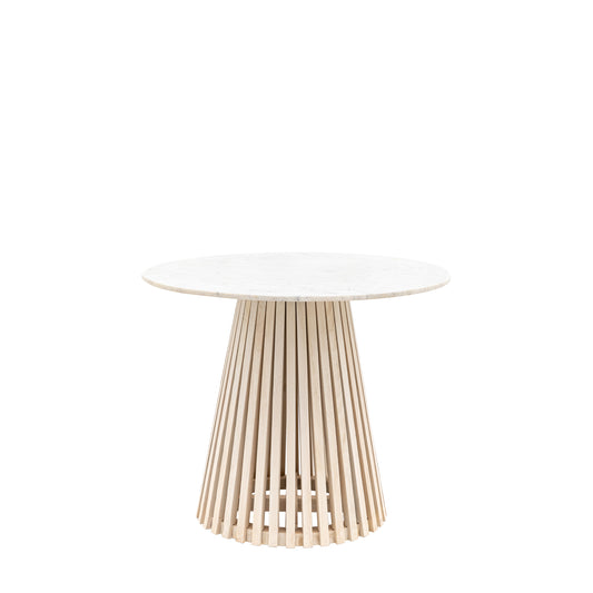 Soho Round Dining Table Natural / White
