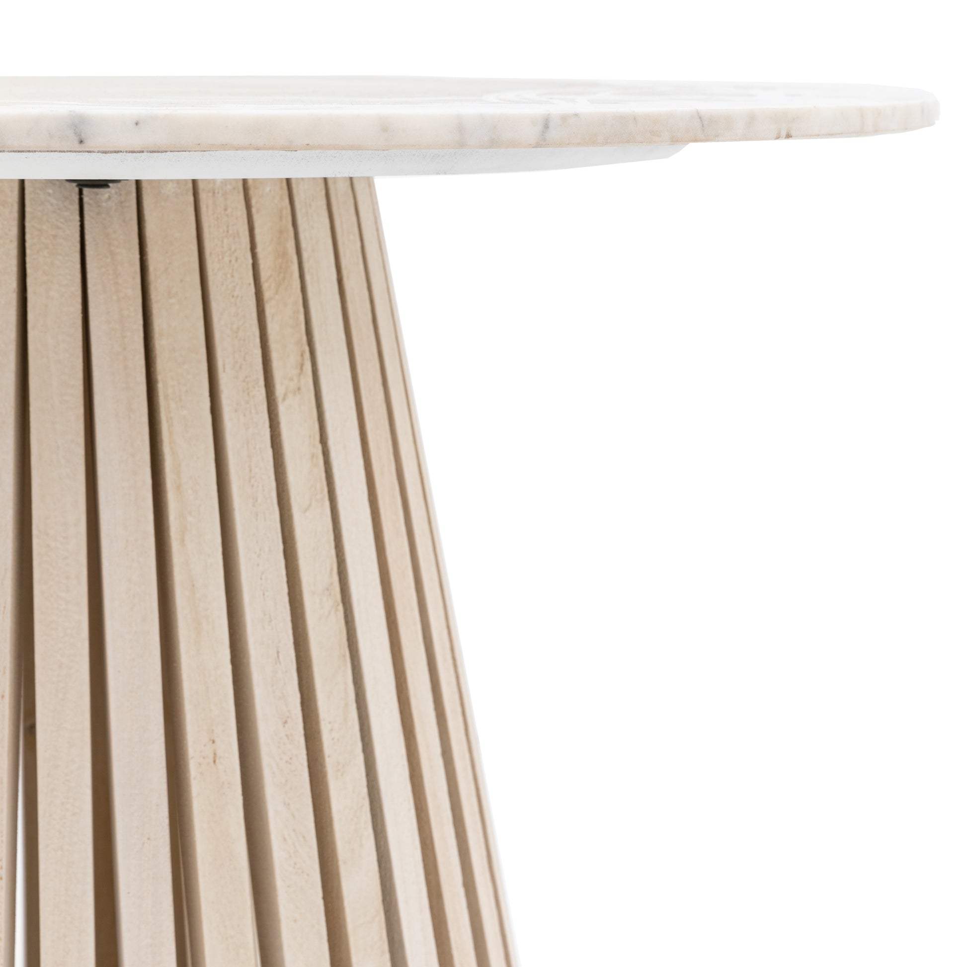 Soho Round Dining Table Natural / White