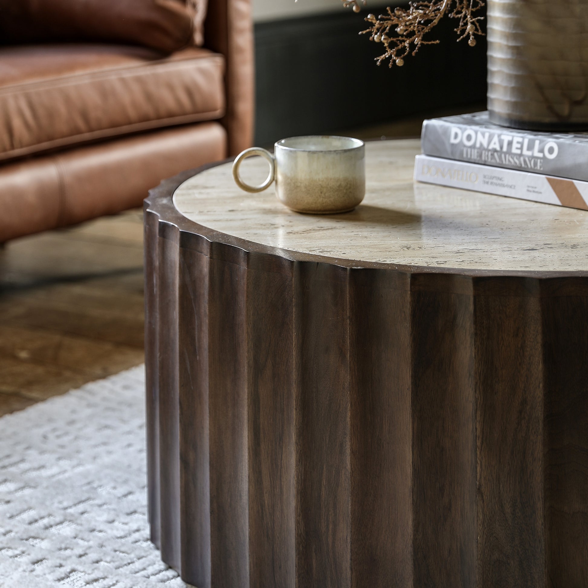 Cascia Coffee Table Dark Wood