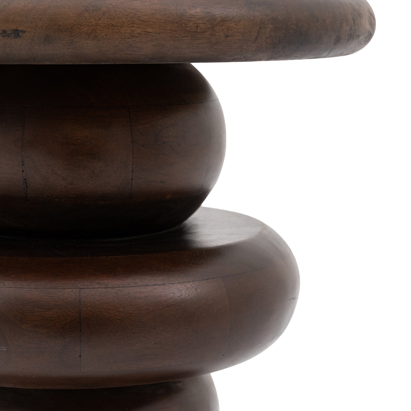 Sculpt Side Table Dark Wood