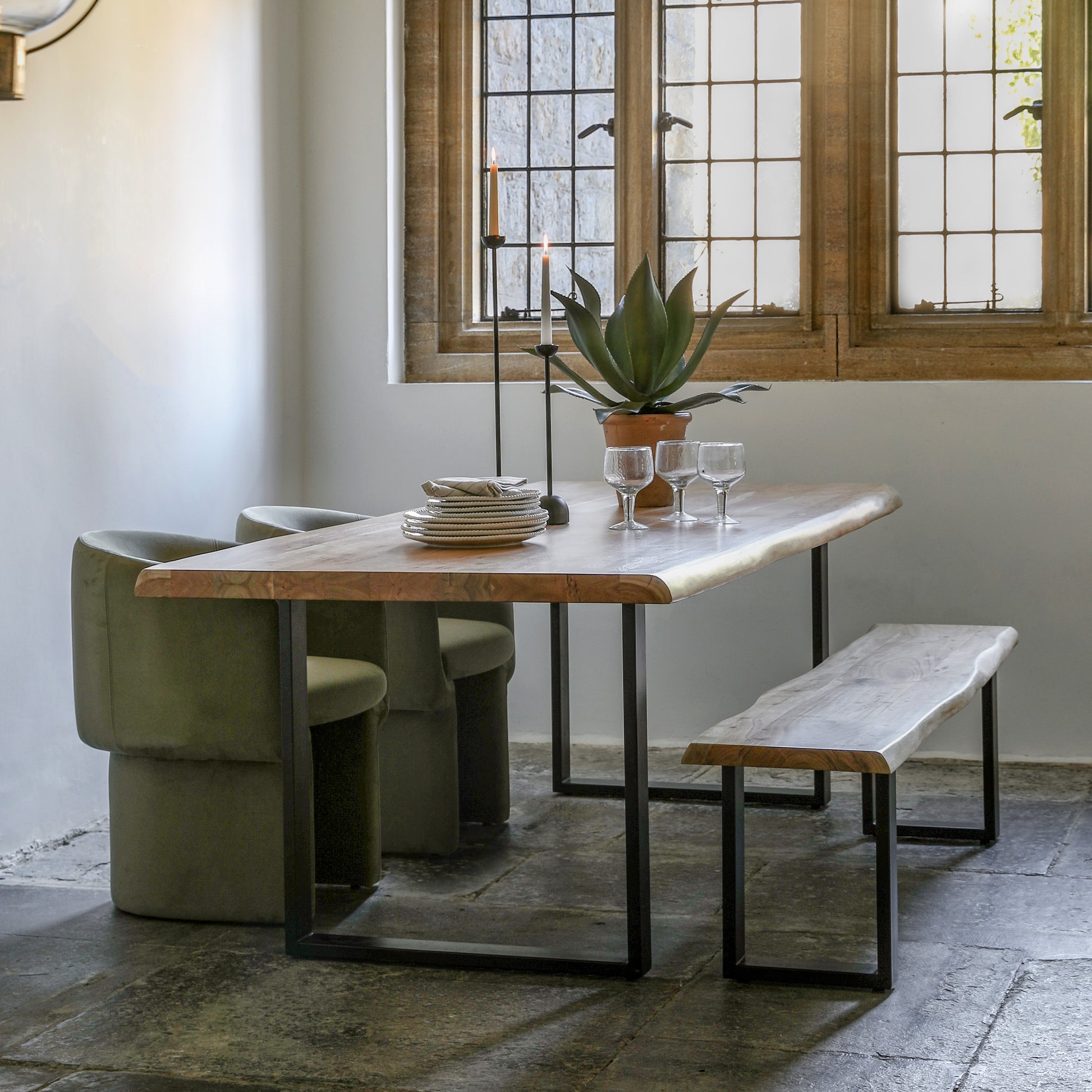 Chisbury Dining Bench Natural