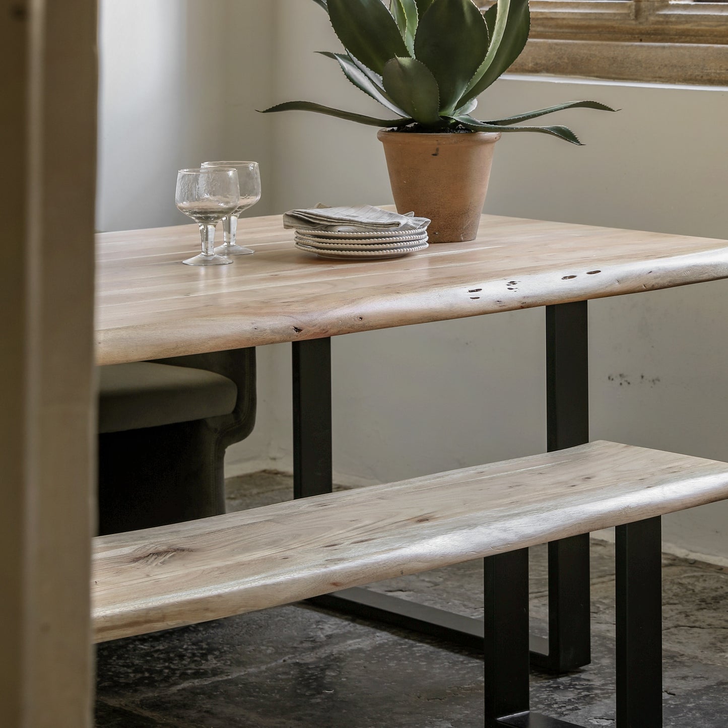 Chisbury Dining Bench Natural