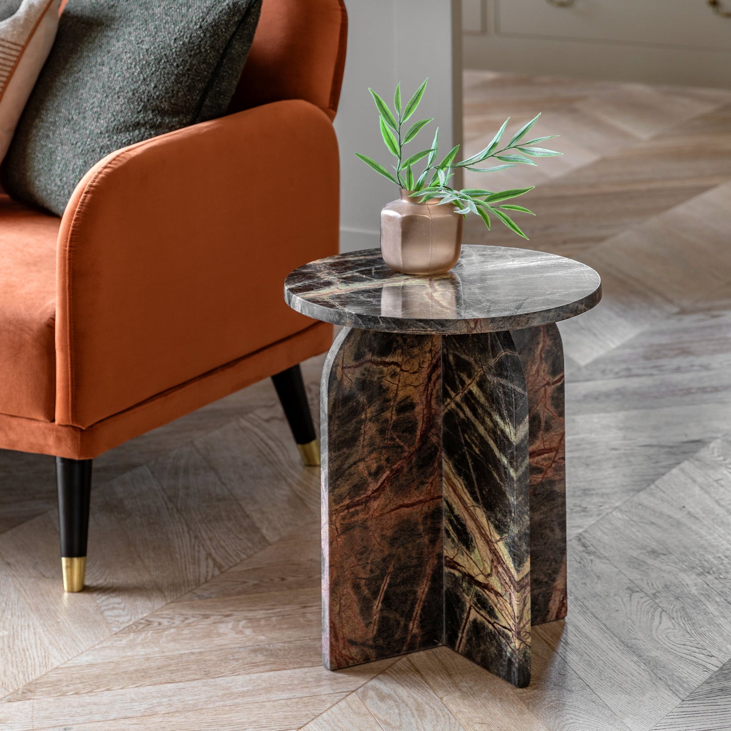 Amalfi Side Table Ember