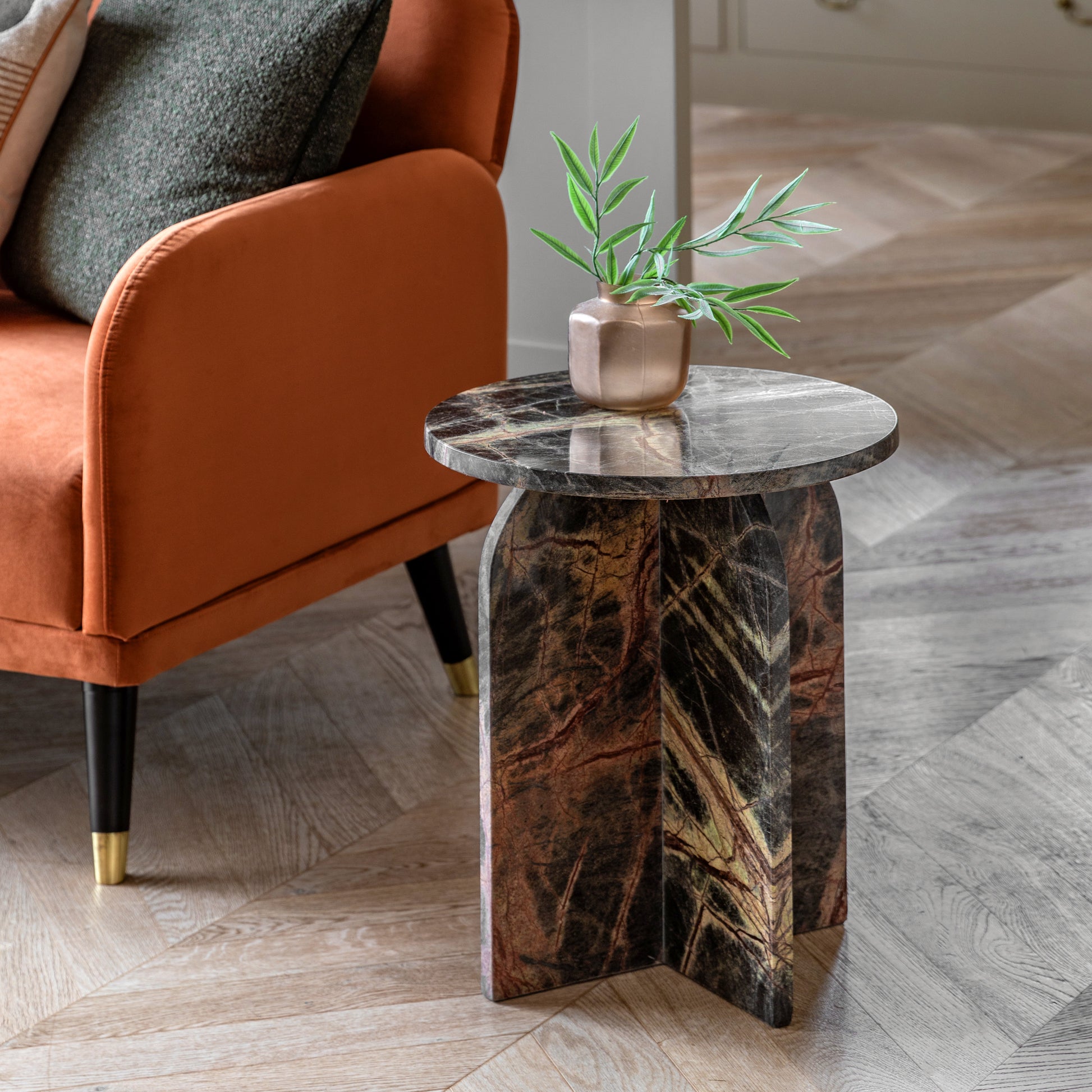 Amalfi Side Table Ember