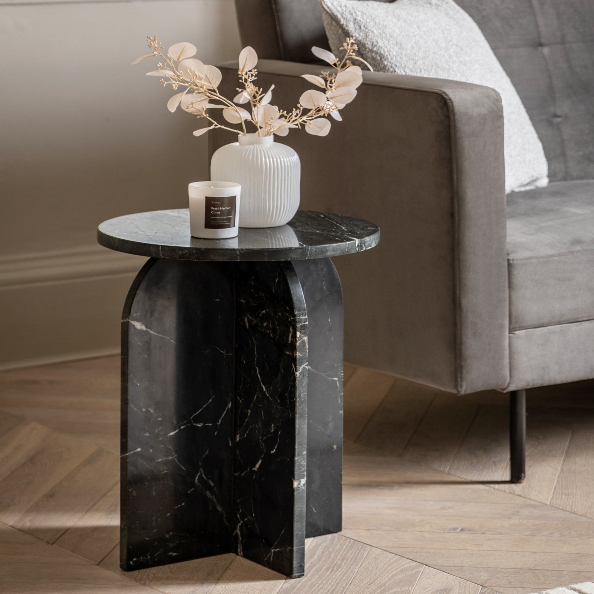 Amalfi Side Table Black
