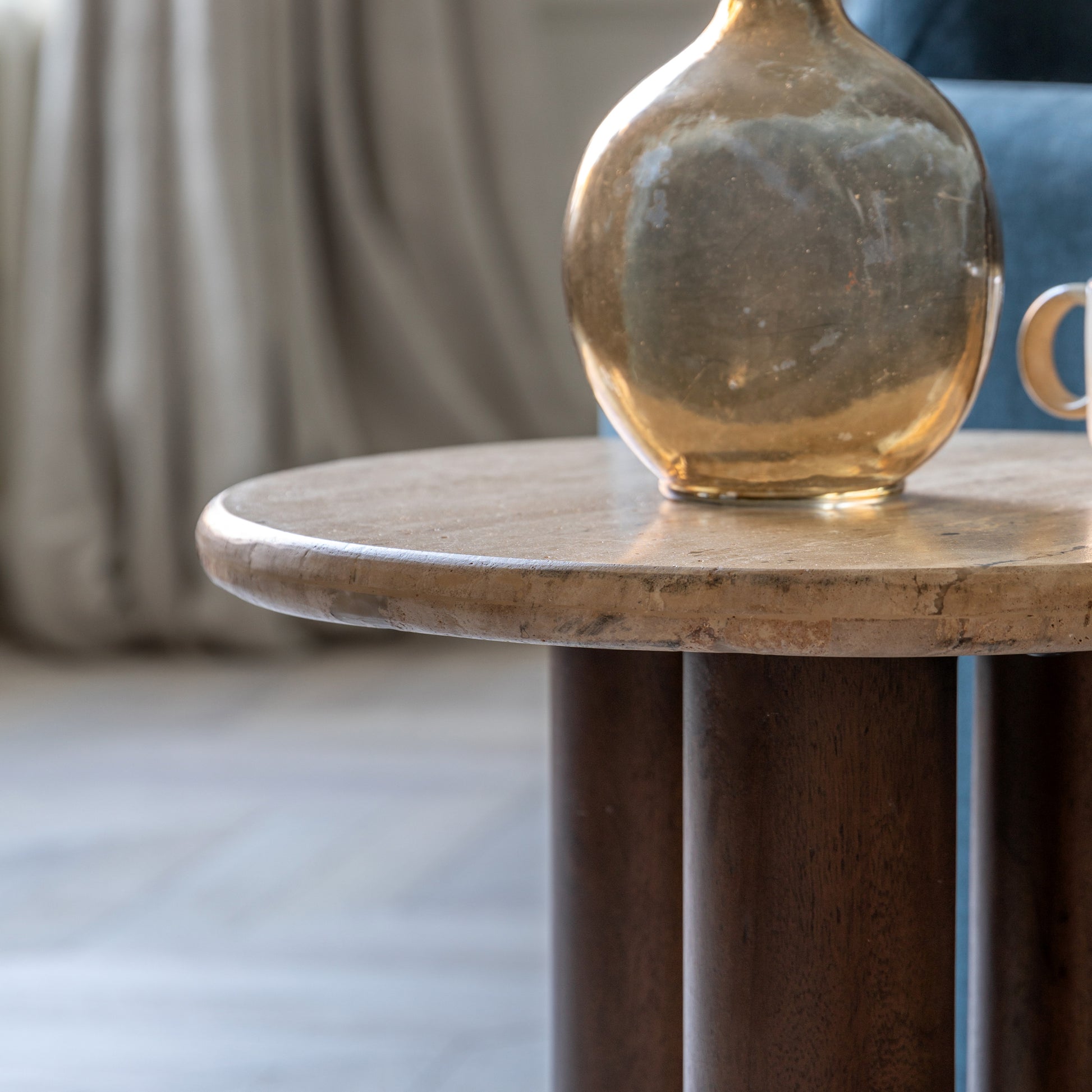 Trevi Side Table Dark Wood