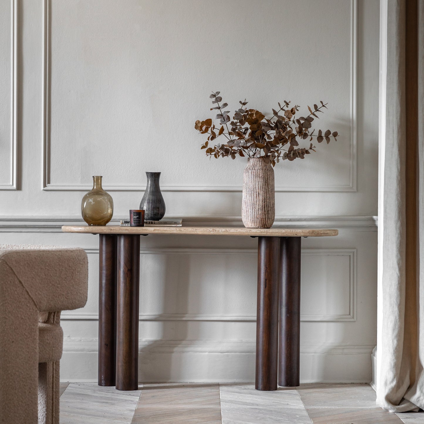 Trevi Console Table Dark Wood